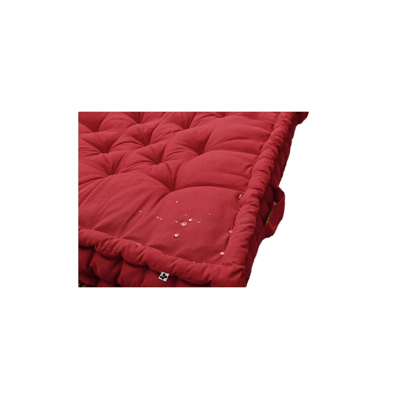 Water-repellent outdoor floor cushion L'EFFET PAPILLON Red