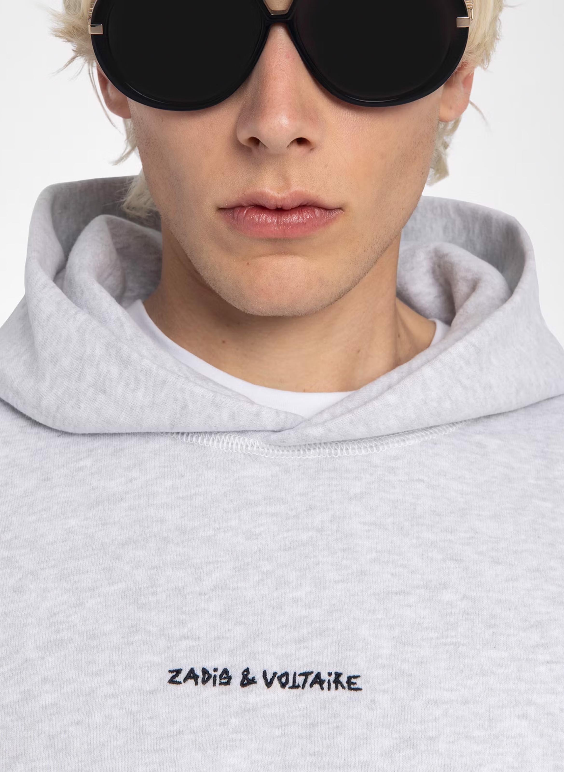 Sweat droit en coton mélangé ZADIG&amp;VOLTAIRE Gris