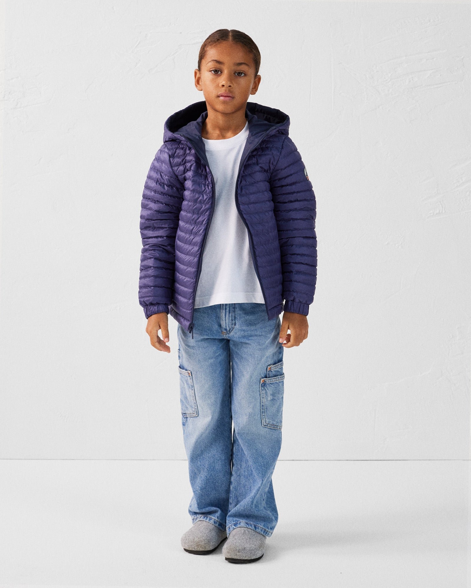 Round neck cotton child's T-shirt Prado JOTT White