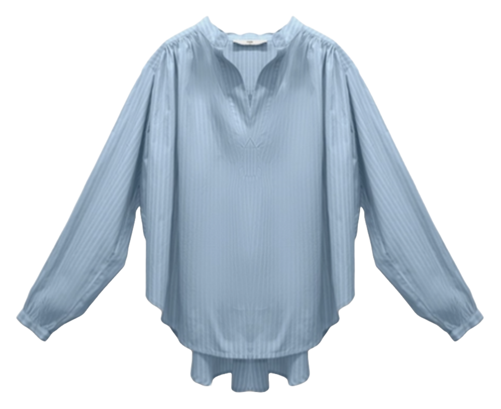 Ruimvallende, katoenen top ZAPA Wit