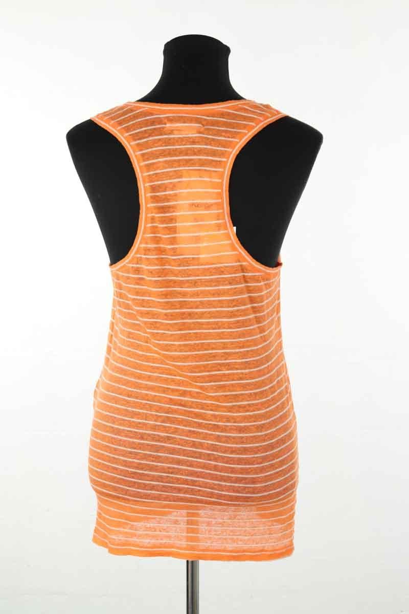 Sleeveless cotton top ISABEL MARANT ÉTOILE - SECONDE MAIN Orange