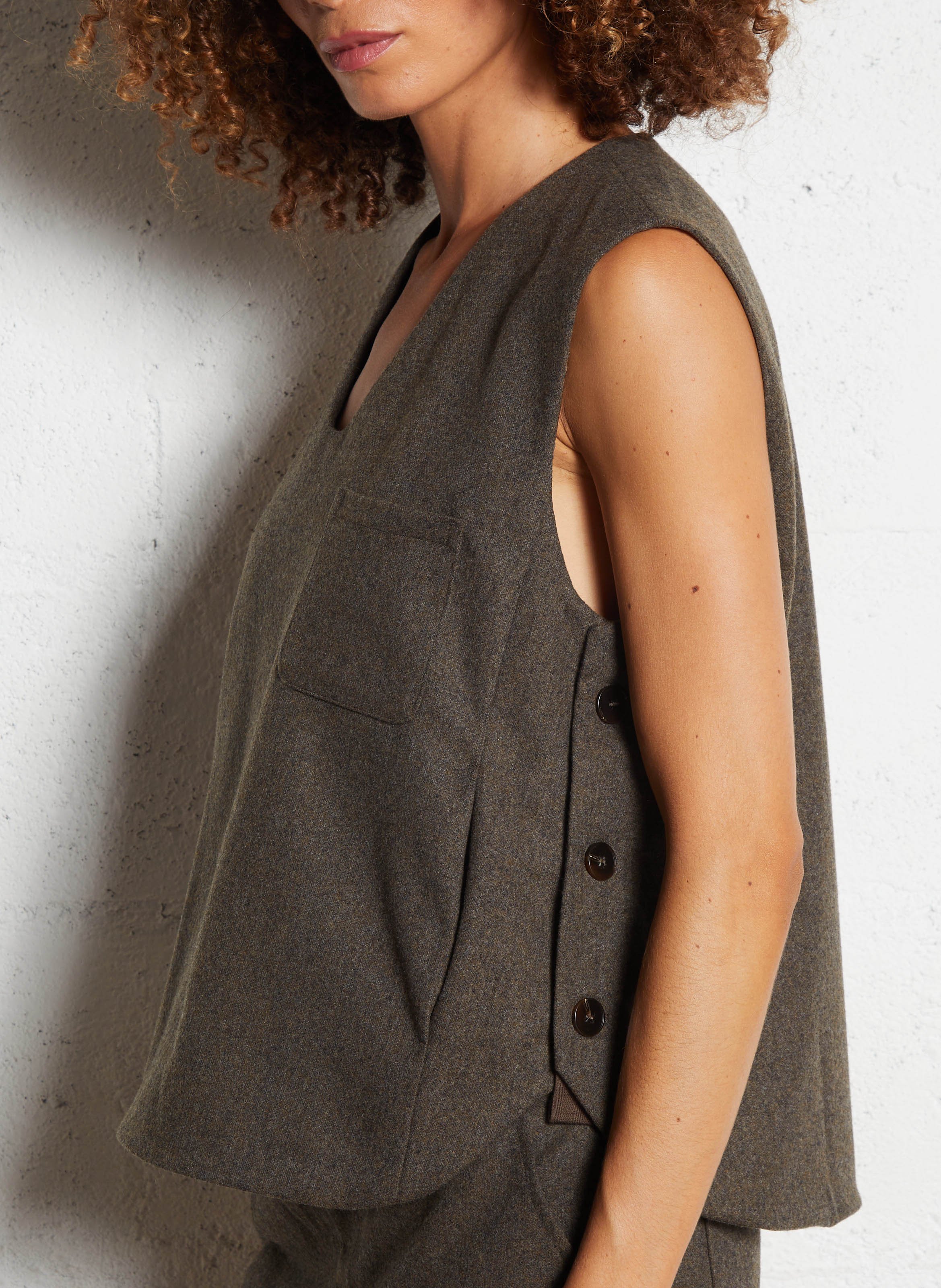 Veste col rond  SEE U SOON Kaki