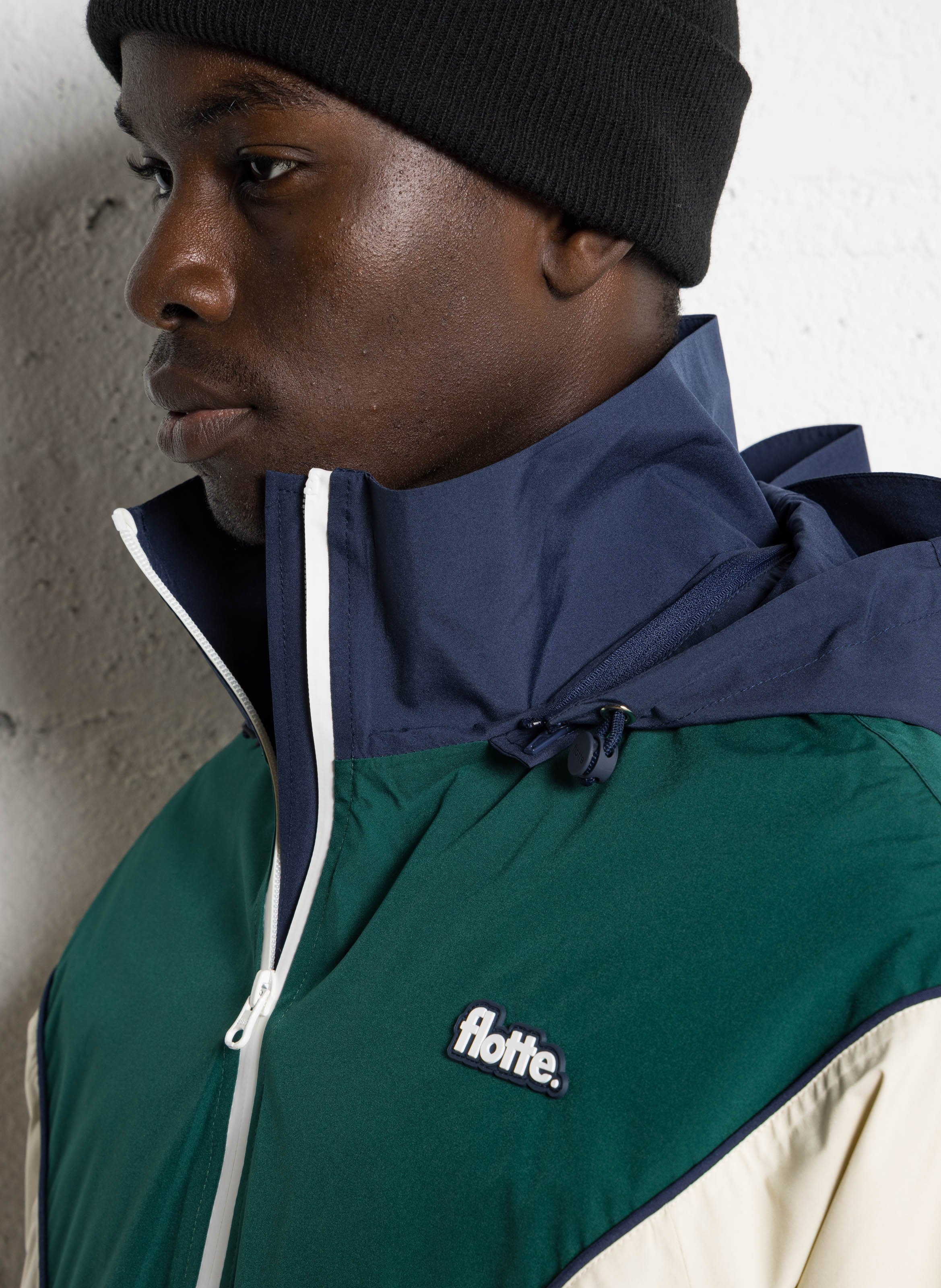 Blouson à capuche FLOTTE Blauw