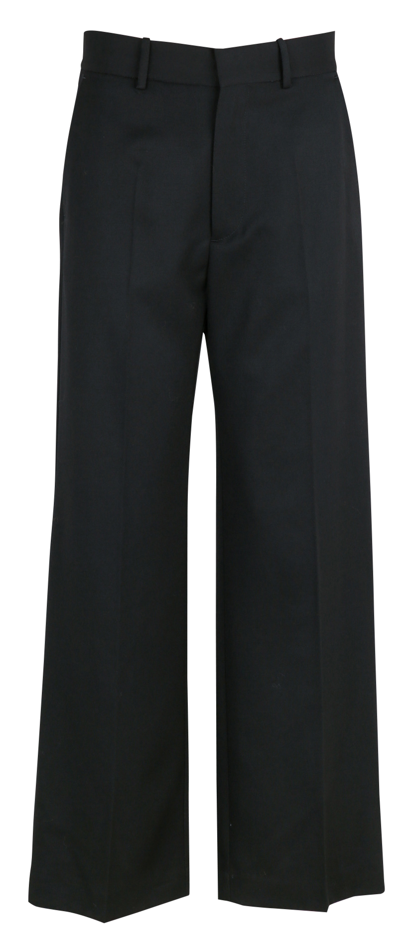 Pantalon tailleur droit uni en laine MASSCOB Noir