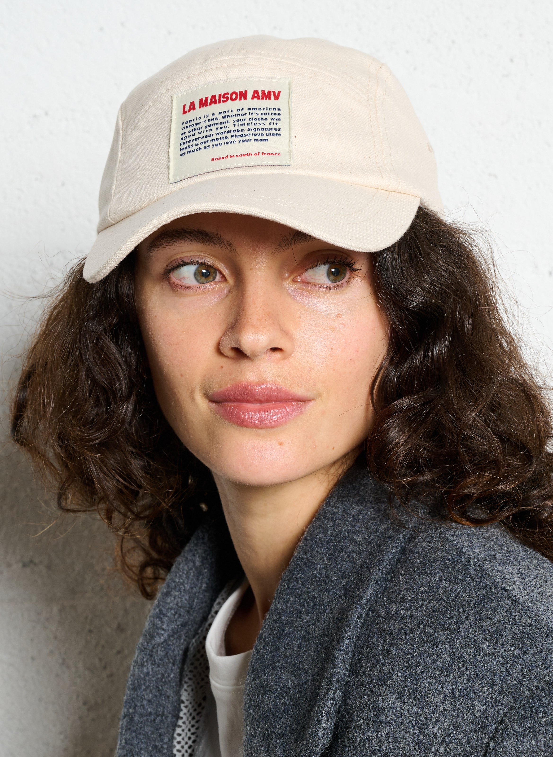 Cotton-blend cap AMERICAN VINTAGE Beige