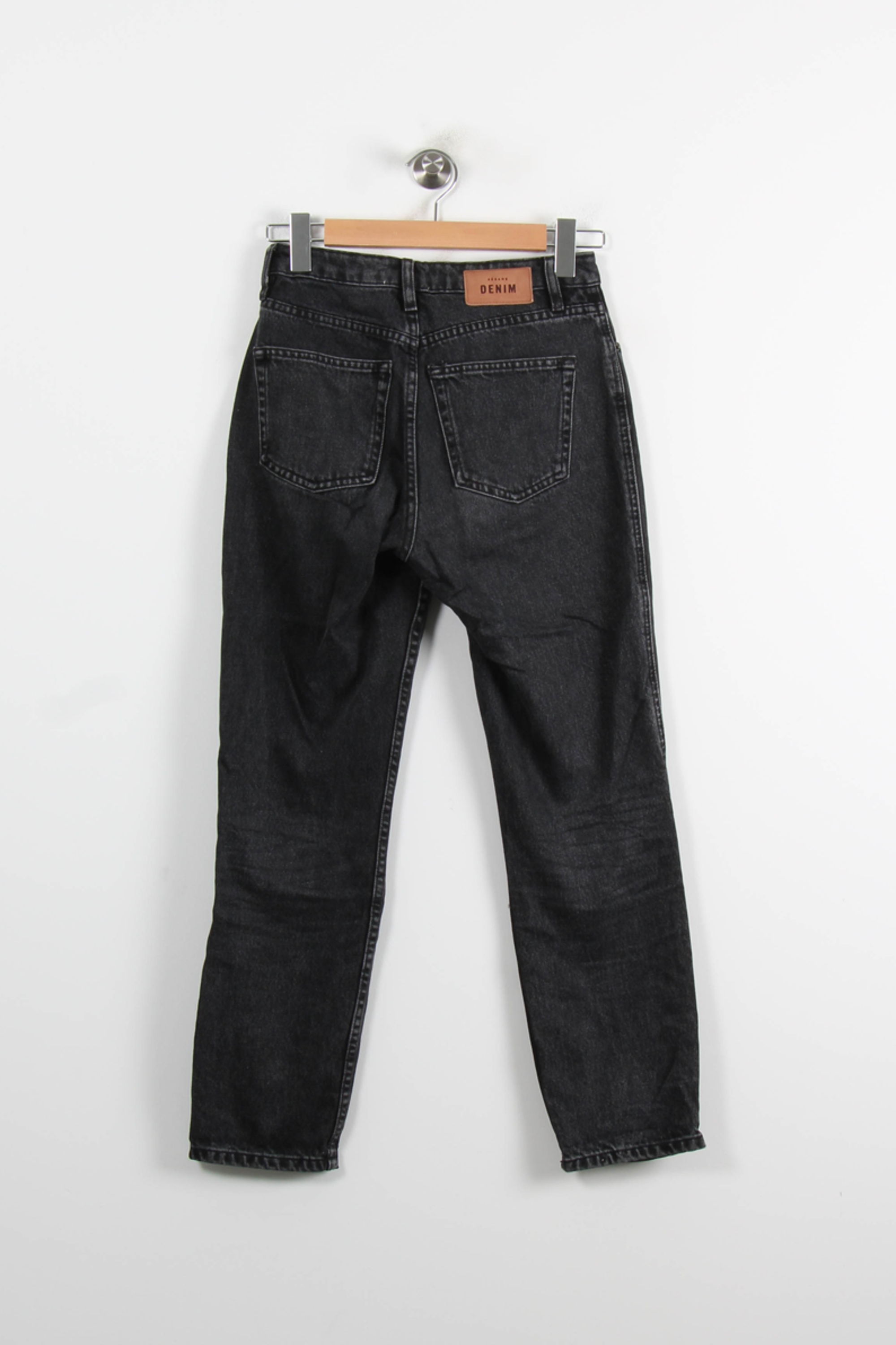 Cropped slim jeans with studs SEZANE - Seconde main Grey