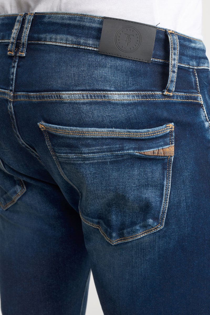 Straight jogger jeans 800/12 regular, length 34 LE TEMPS DES CERISES Blue