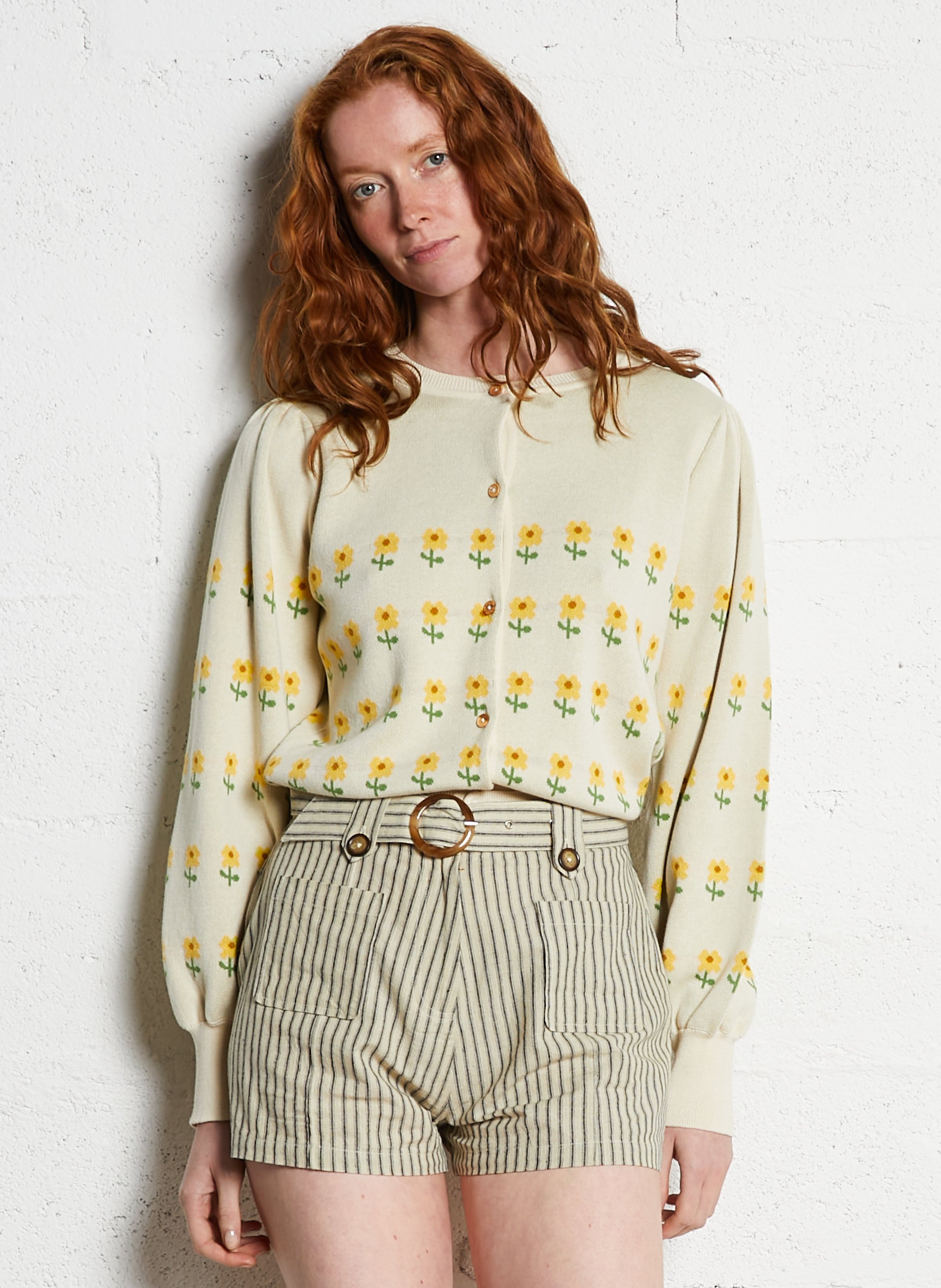 Vest met ronde hals EMILE ET IDA Beige