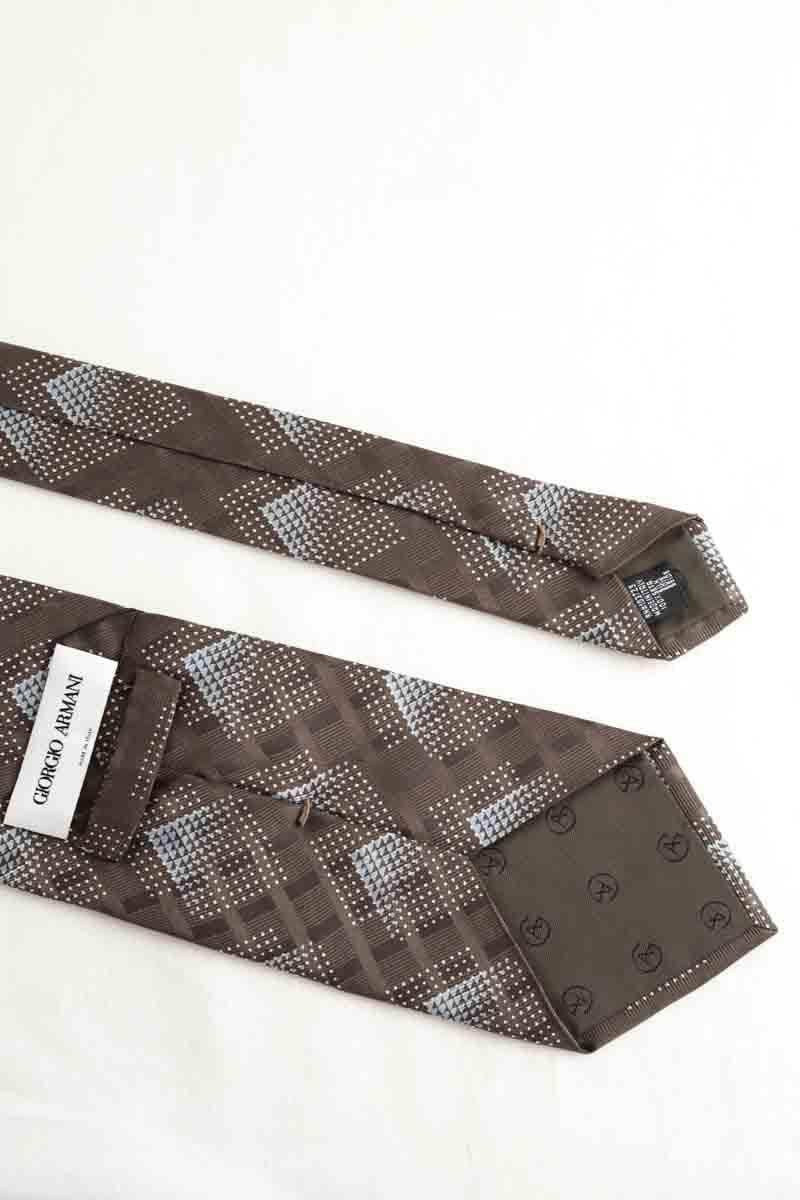 Tie ARMANI - SECONDE MAIN Brown