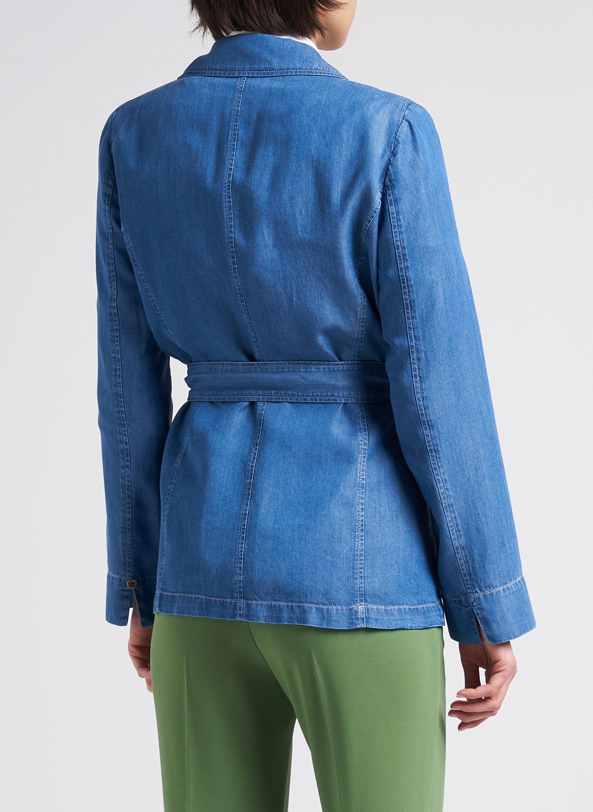 Gestreepte top met tuniekhals PENNYBLACK Blauw