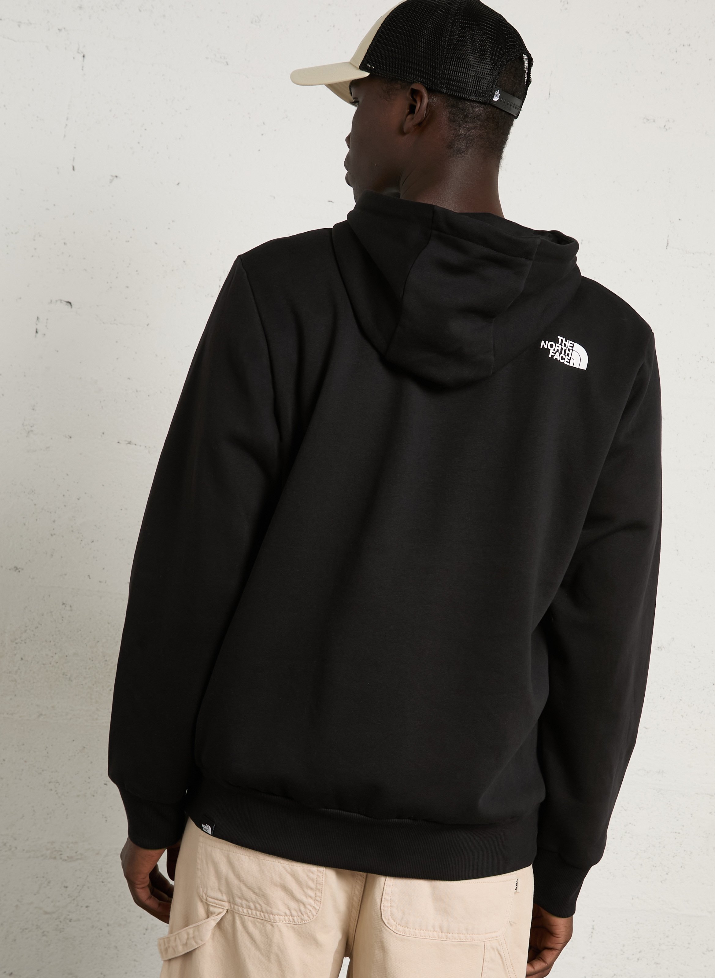 Bedruckter Kapuzenpullover aus Baumwollmischung THE NORTH FACE Schwarz