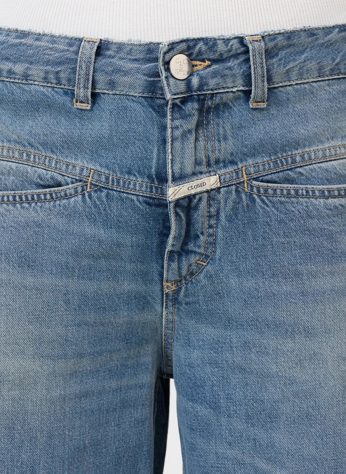 Jean large en coton CLOSED Bleu