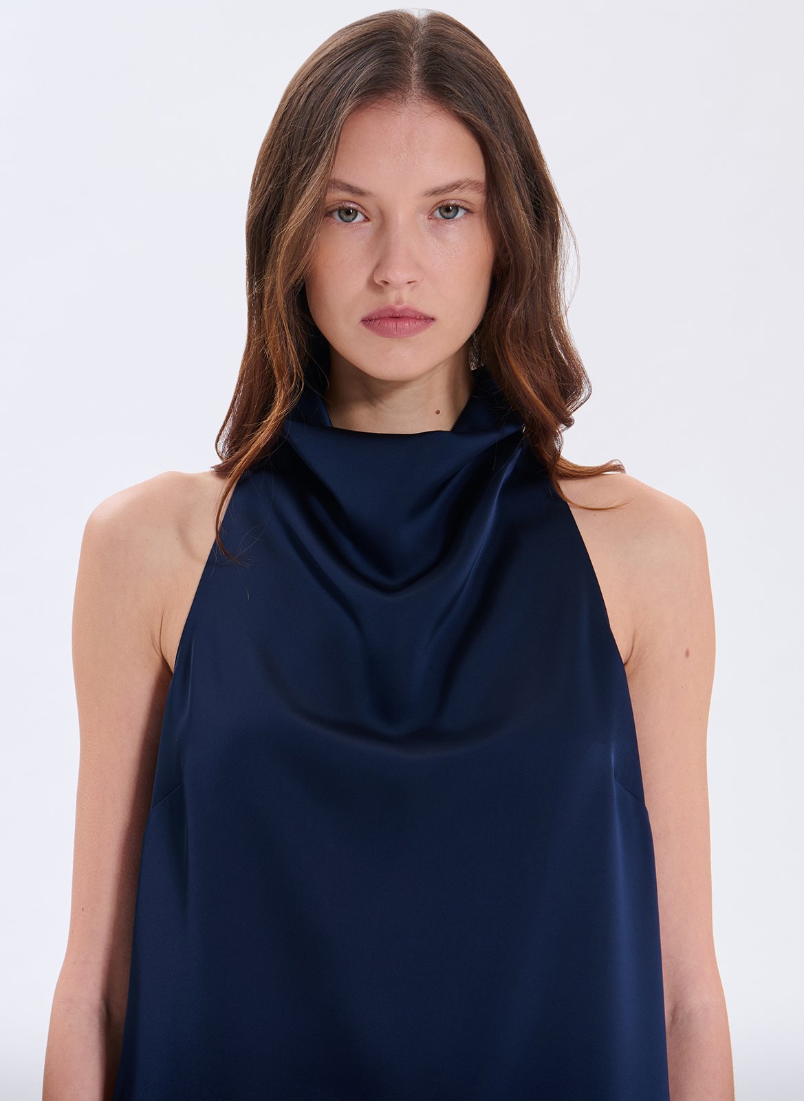 Cowl-neck top ZAPA Blue
