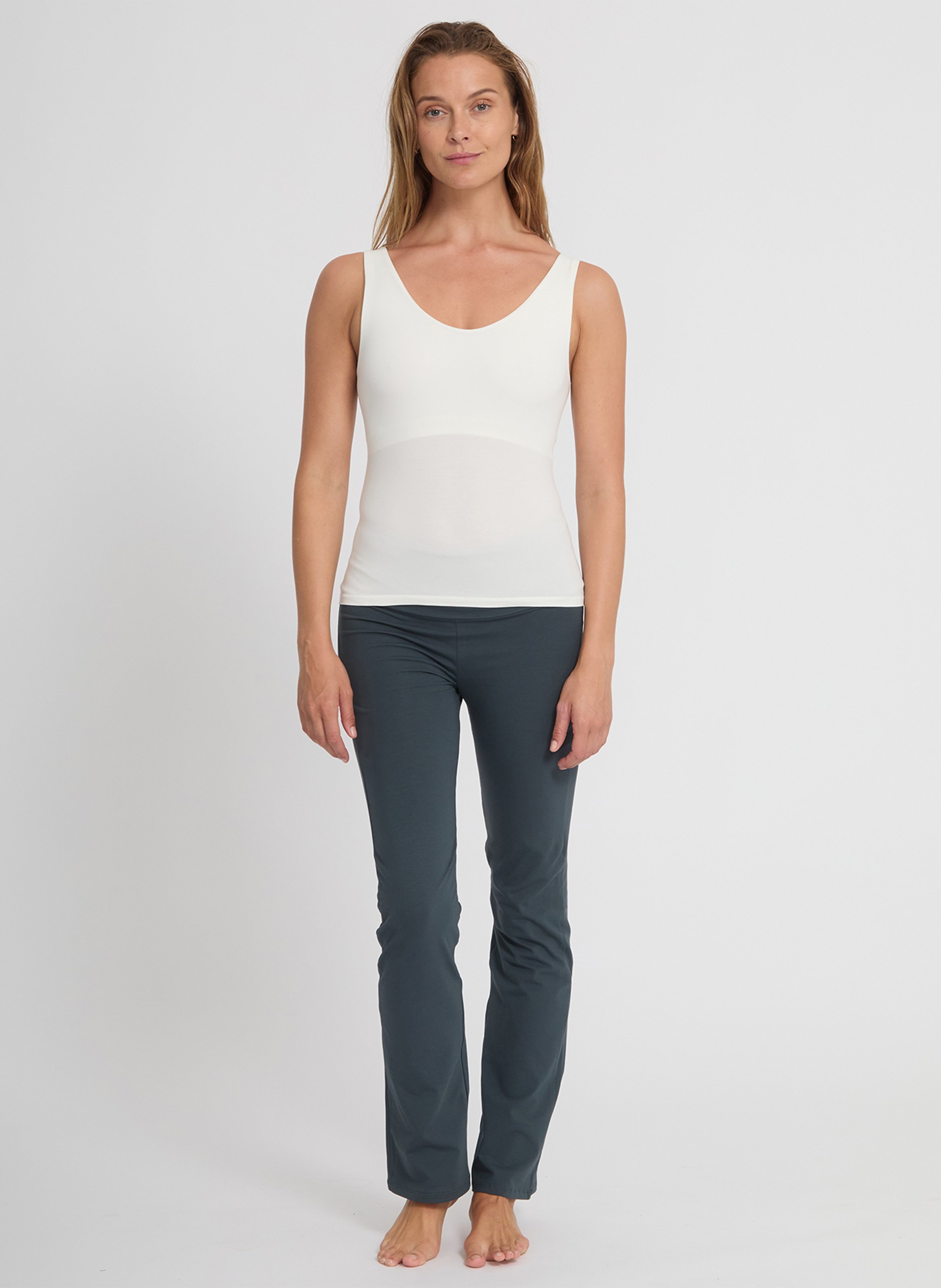 Singlet met V-hals YOGA SEARCHER Wit