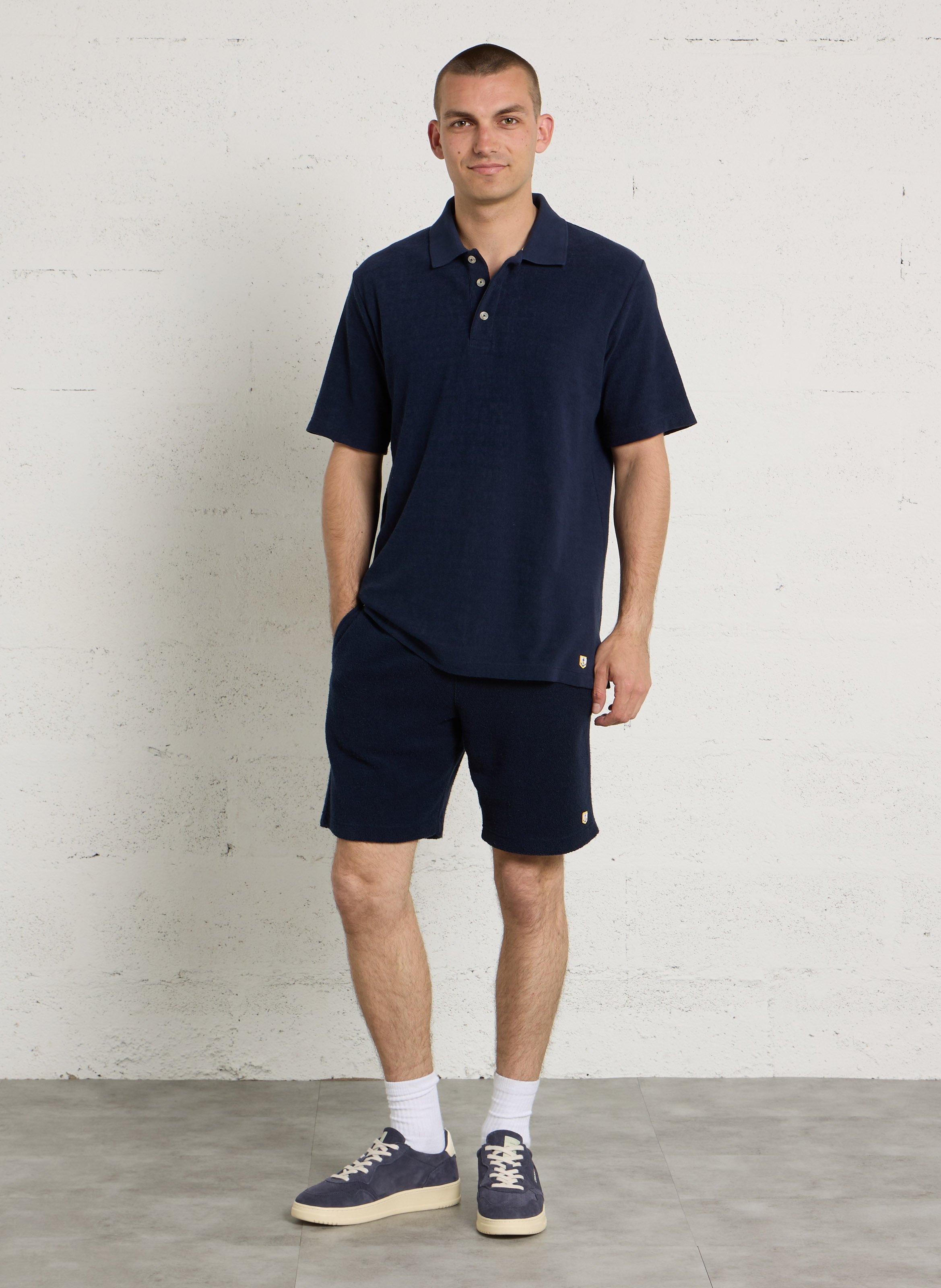 Oversized cotton polo shirt ARMOR LUX Blue