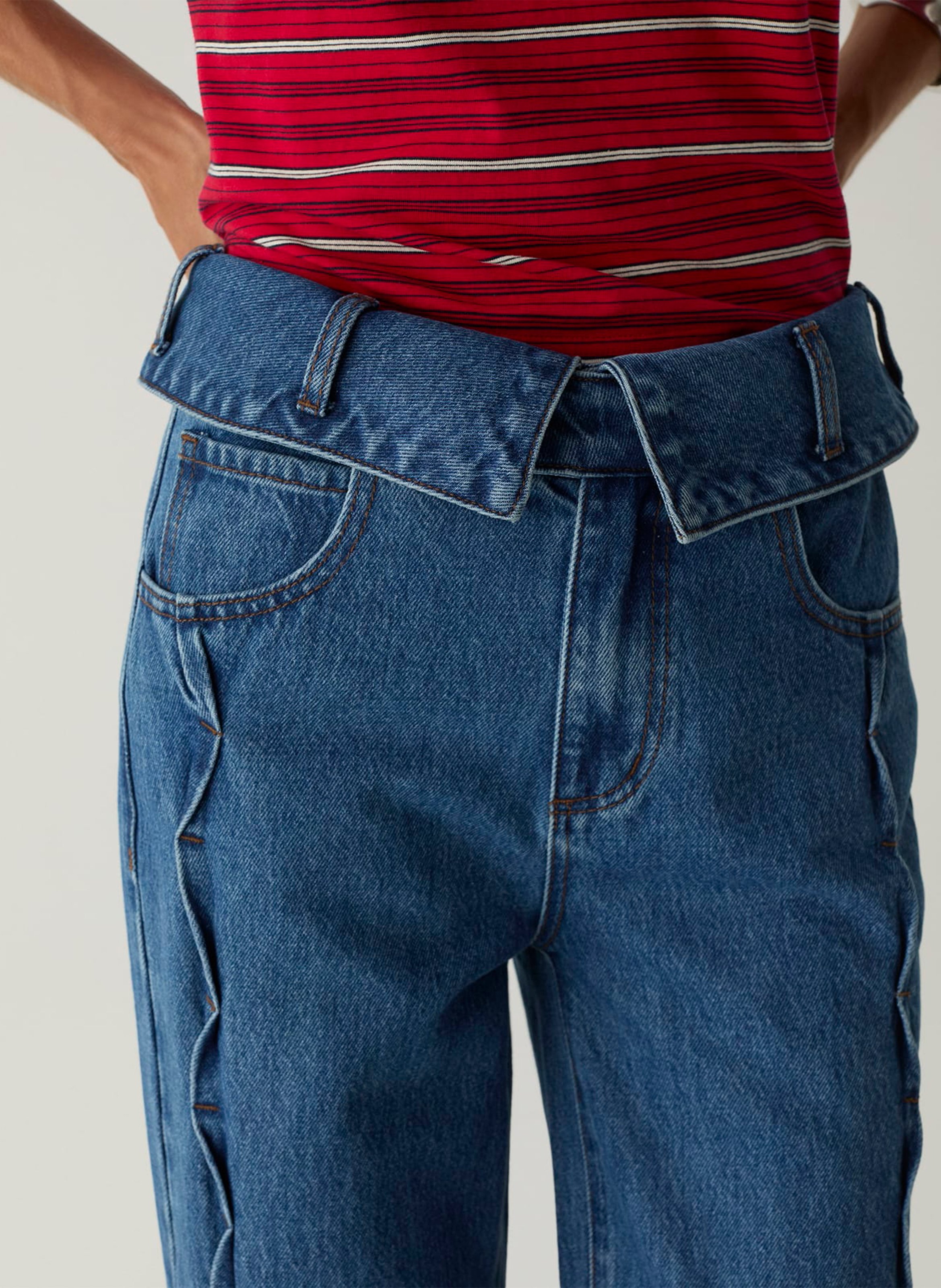 Cotton flared jeans LAAGAM Blue