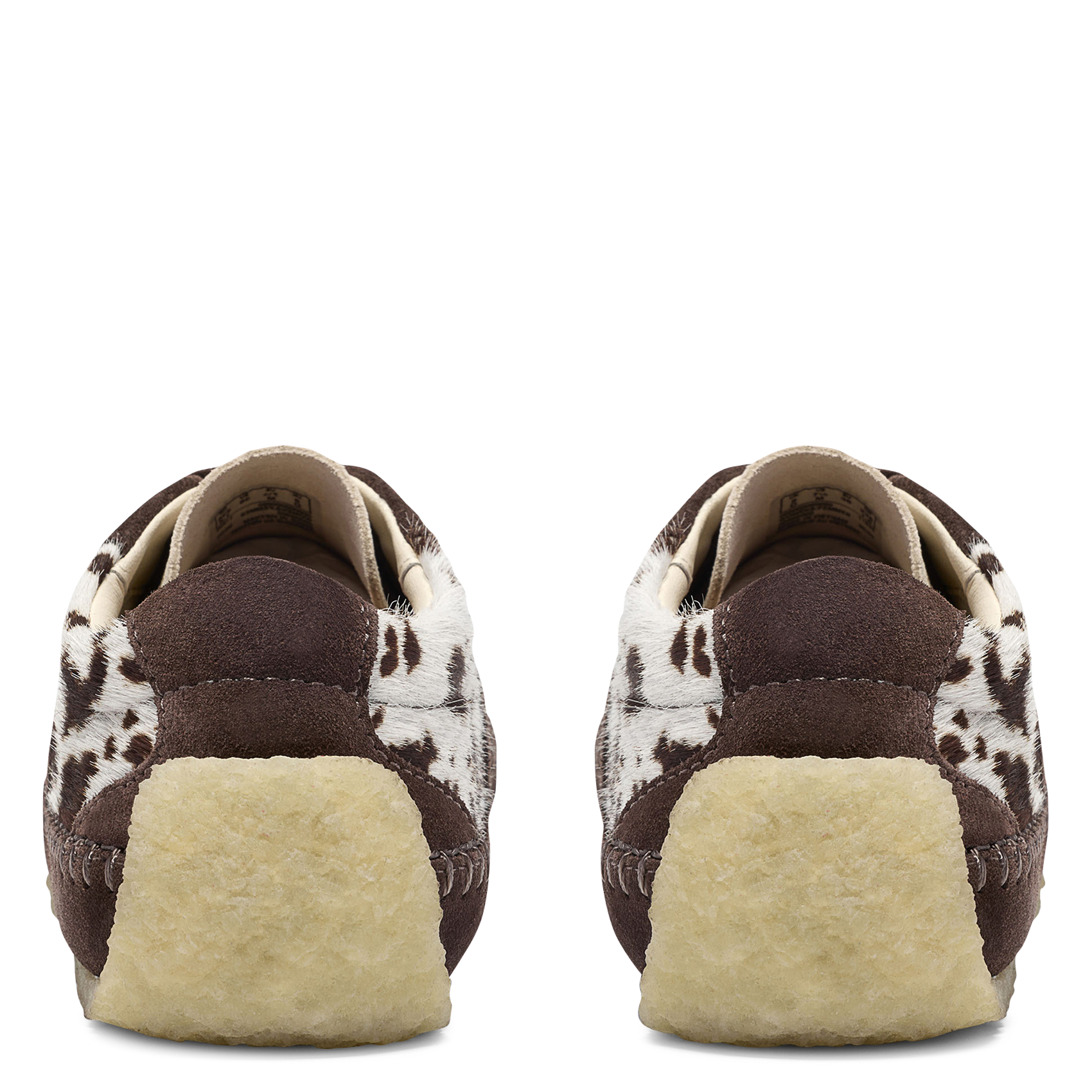Lage sneakers met dierenprint in leer CLARKS Bruin