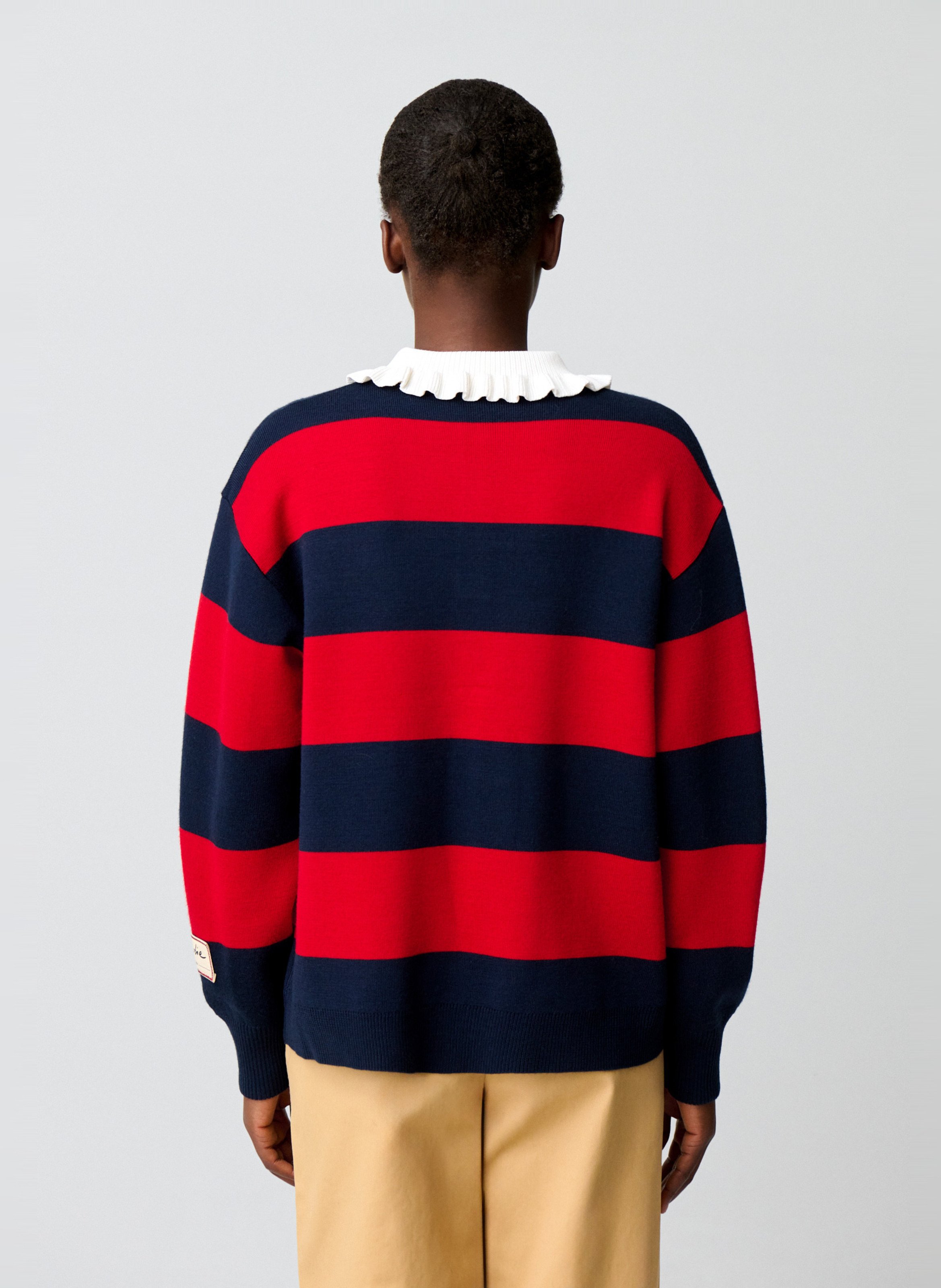 Pull ample à rayures en laine mélangée CLAUDIE PIERLOT Multicolore