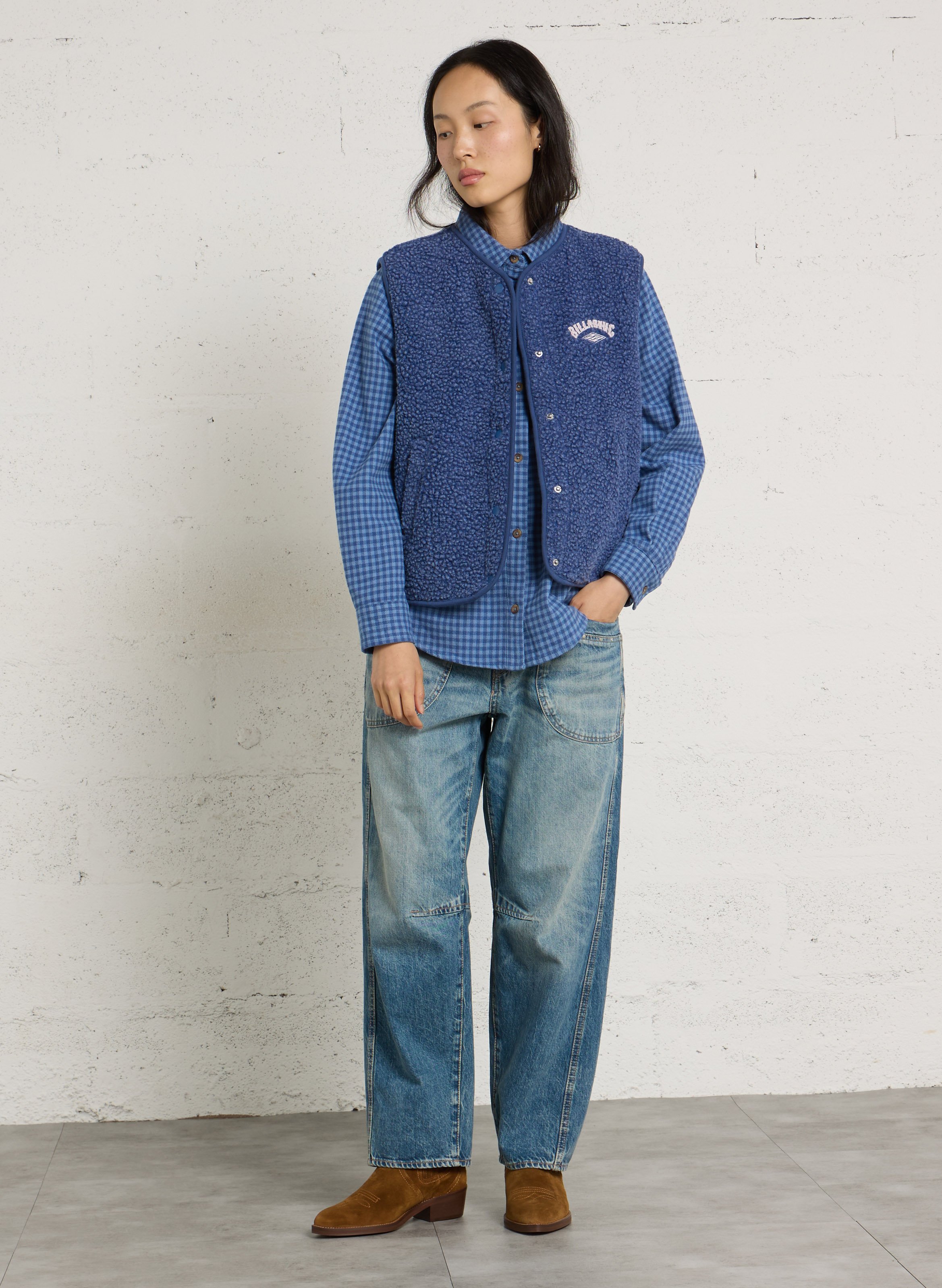 Checked cotton shirt BILLABONG Blue