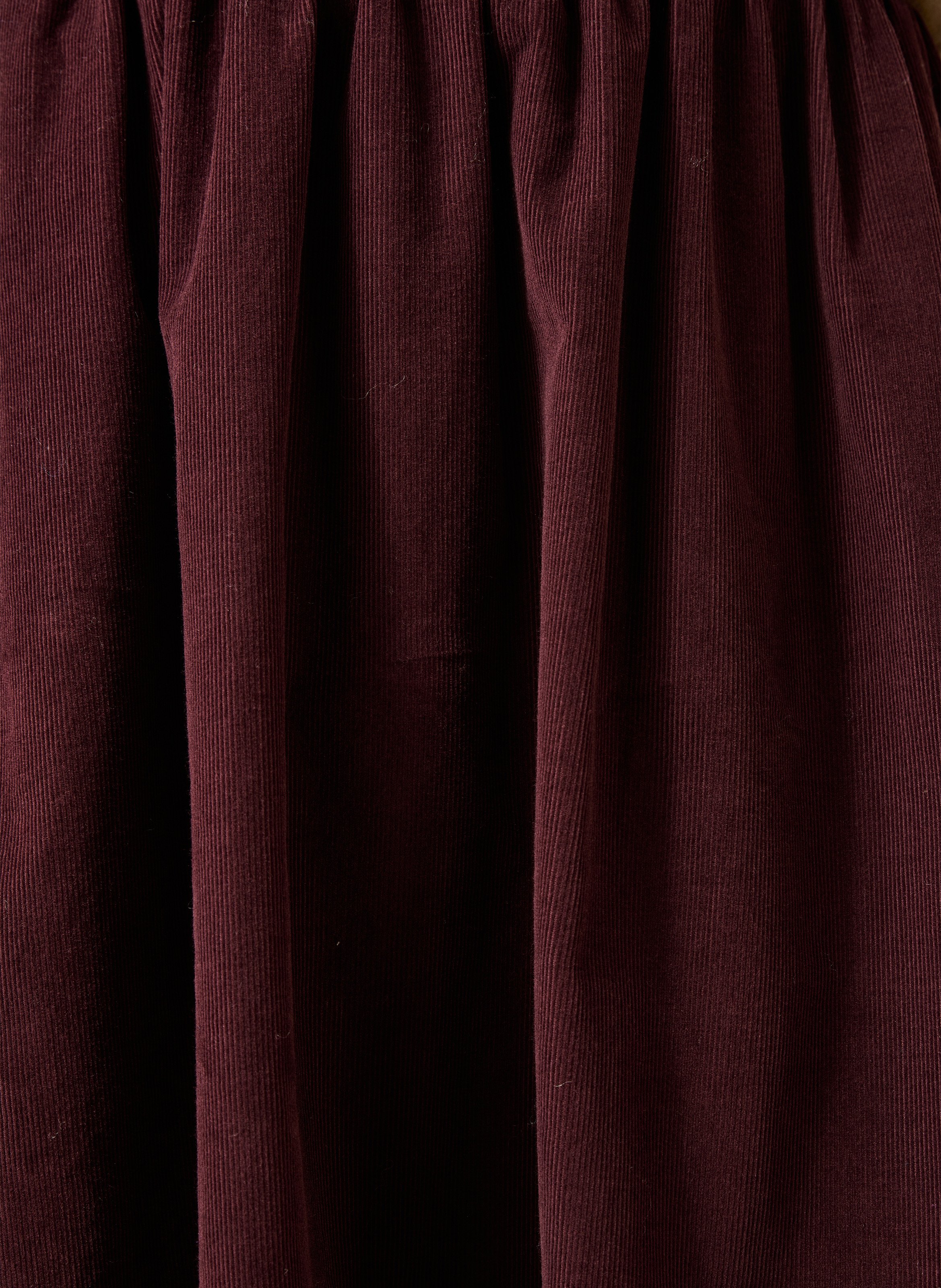 Flared midi cotton skirt LA FEE MARABOUTEE Red