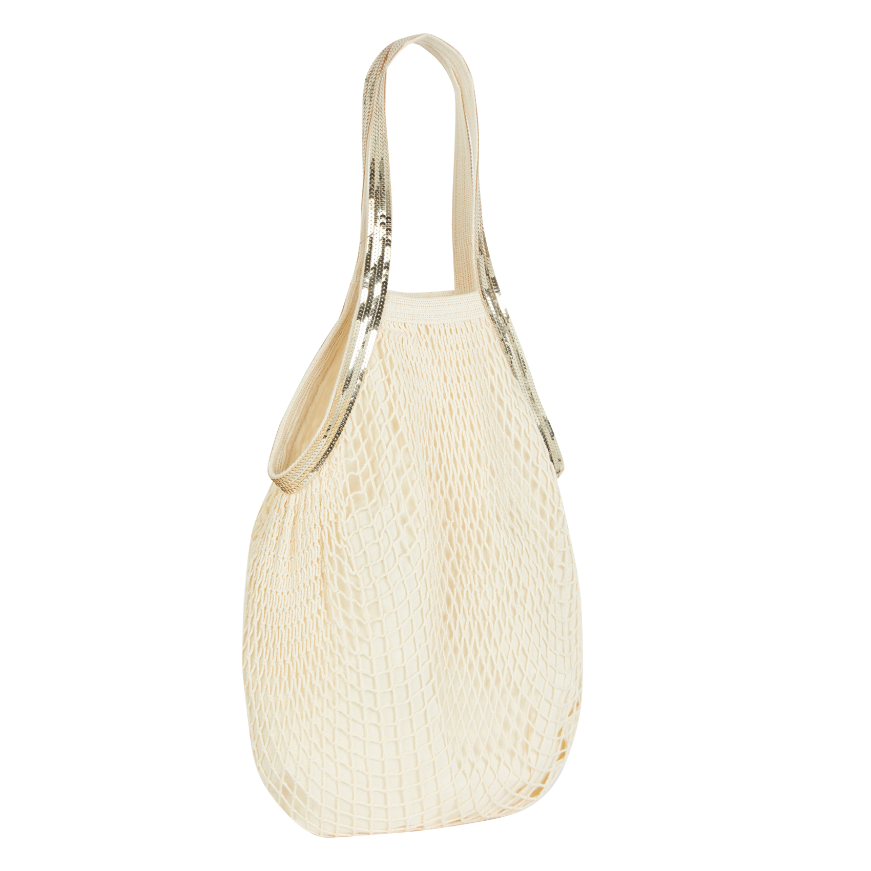 Organic cotton net bag Beige