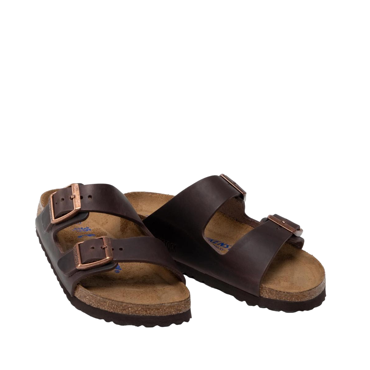 Faux leather sandals BIRKENSTOCK Brown