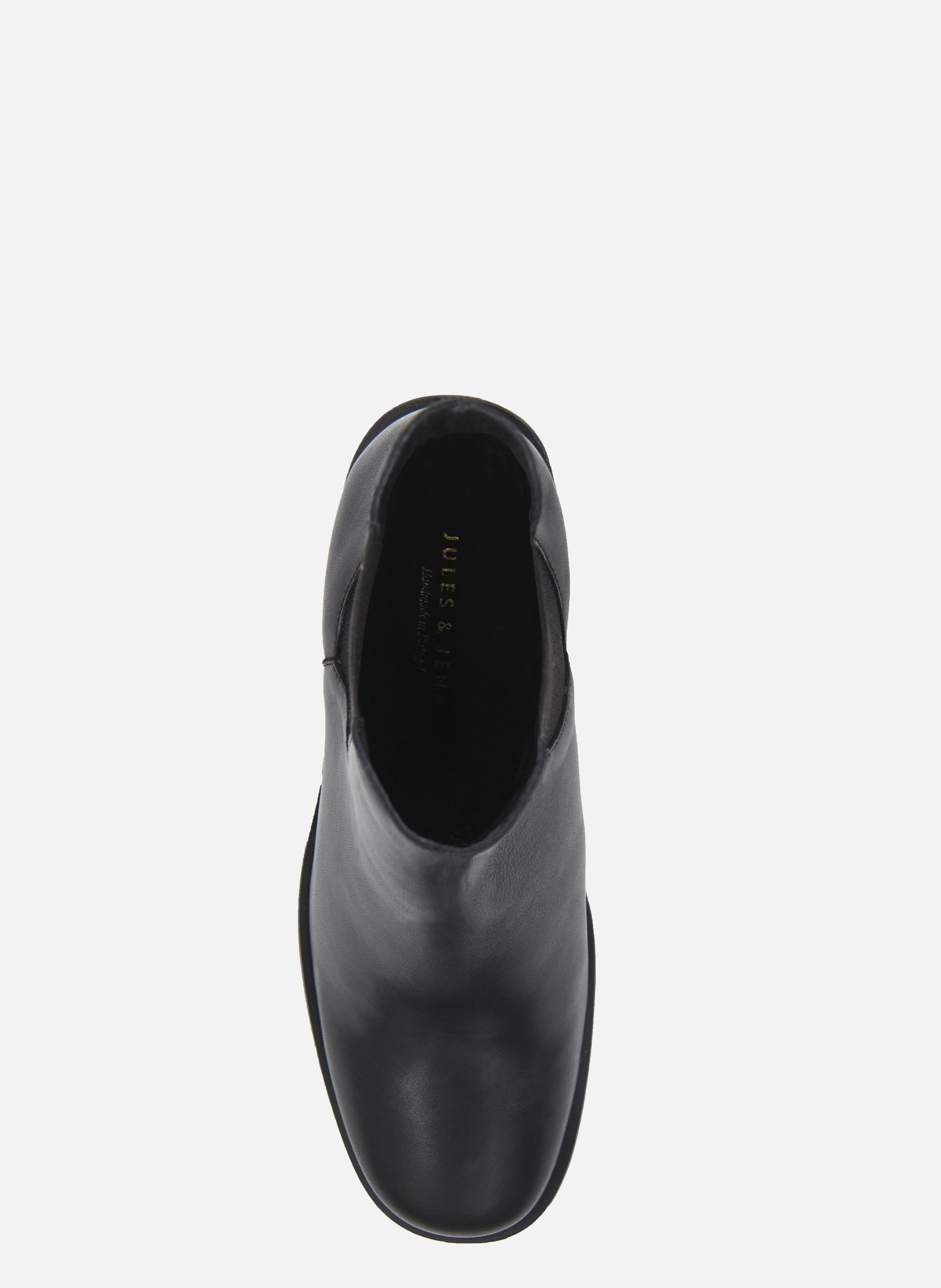 Heeled leather Chelsea boots JULES & JENN Black