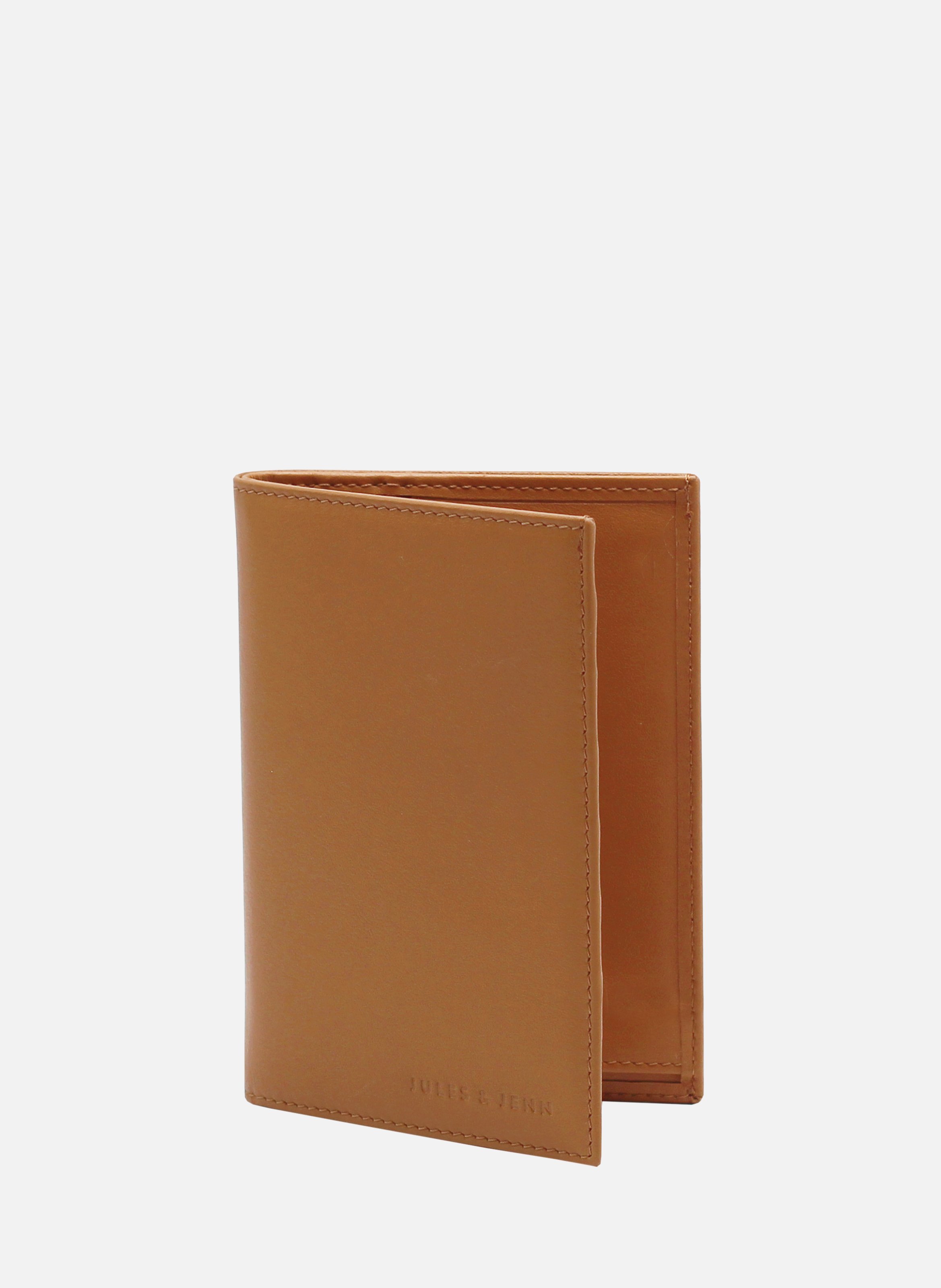 Classic smooth leather wallet JULES & JENN Brown