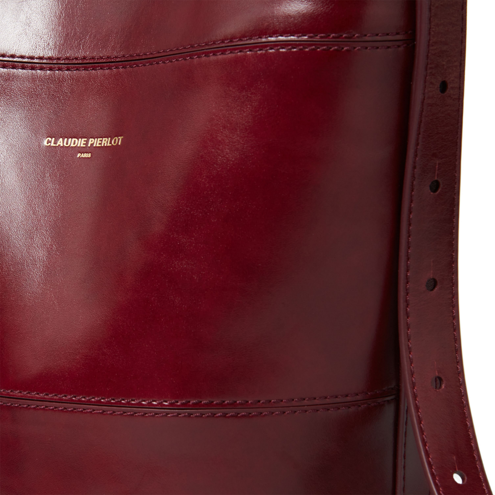 Beuteltasche aus Leder CLAUDIE PIERLOT Rot