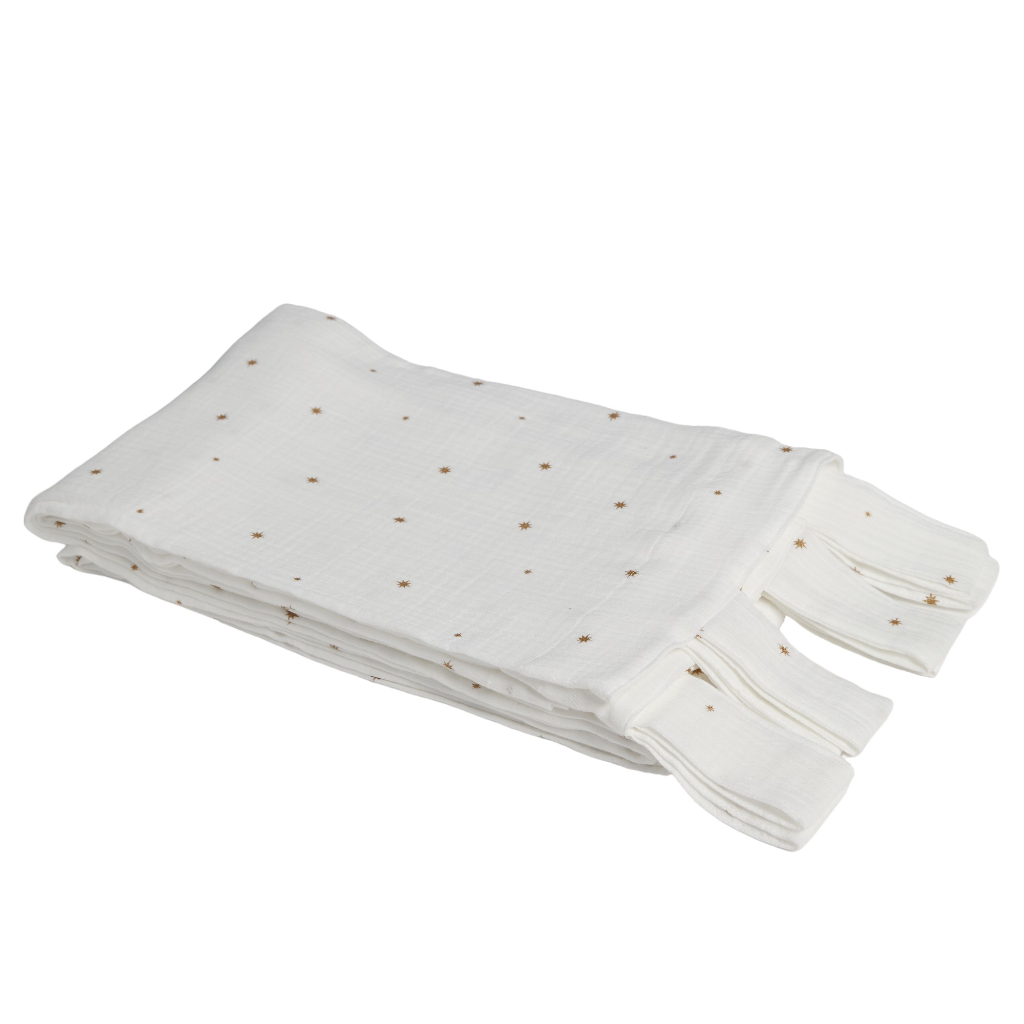 Printed cotton curtain TODAY LINGE DE MAISON White