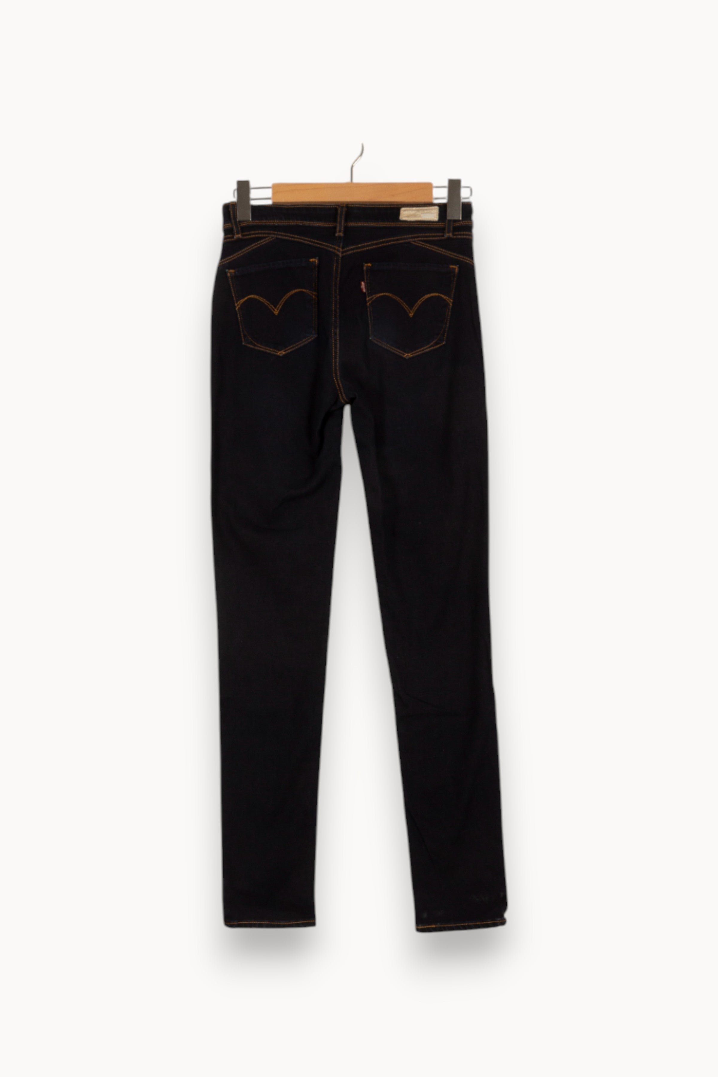 Cropped slim jeans with studs LEVI'S - Seconde main Blue
