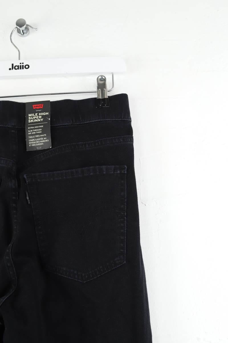Cotton straight jeans Black