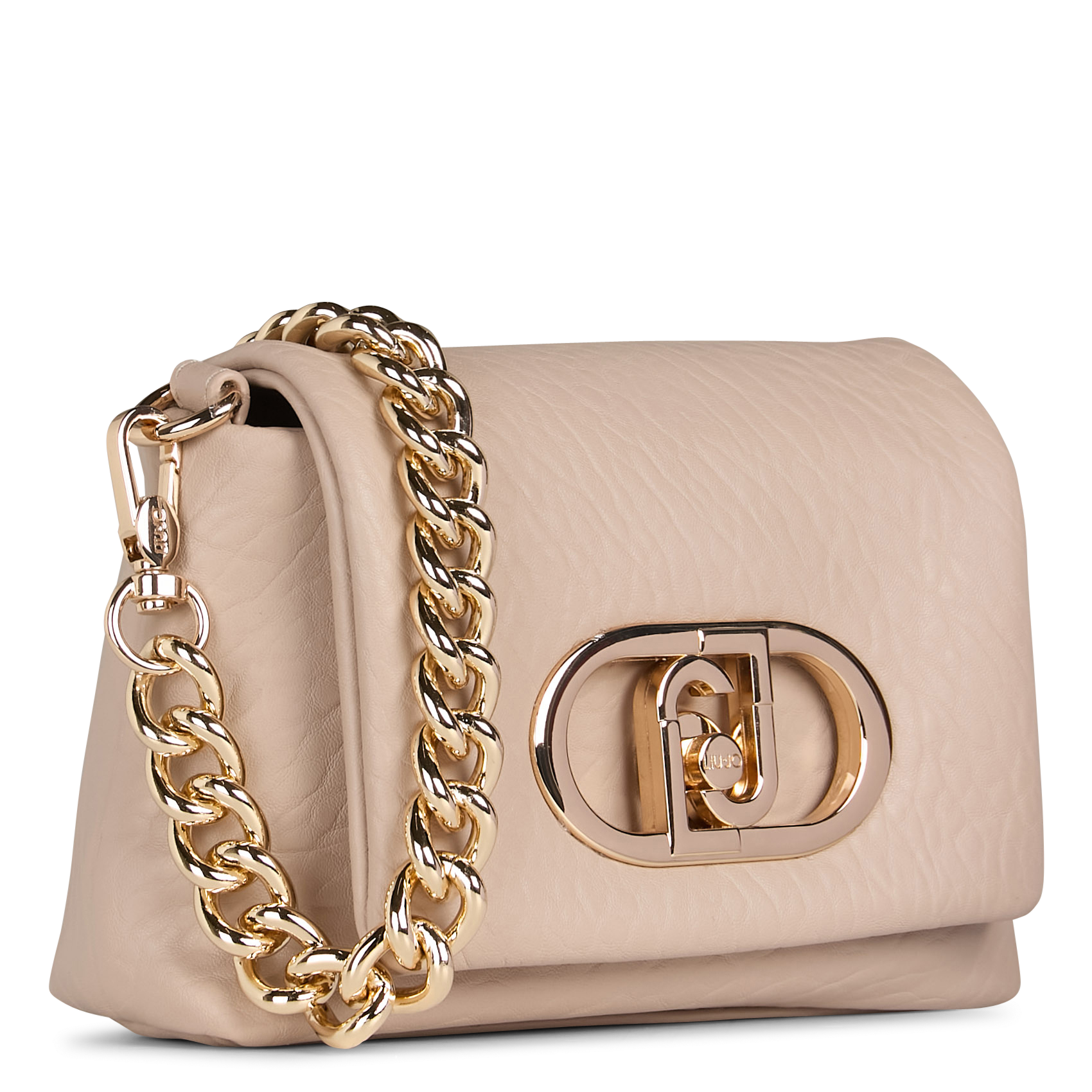 Sac bandoulière aspect cuir LIU JO Beige