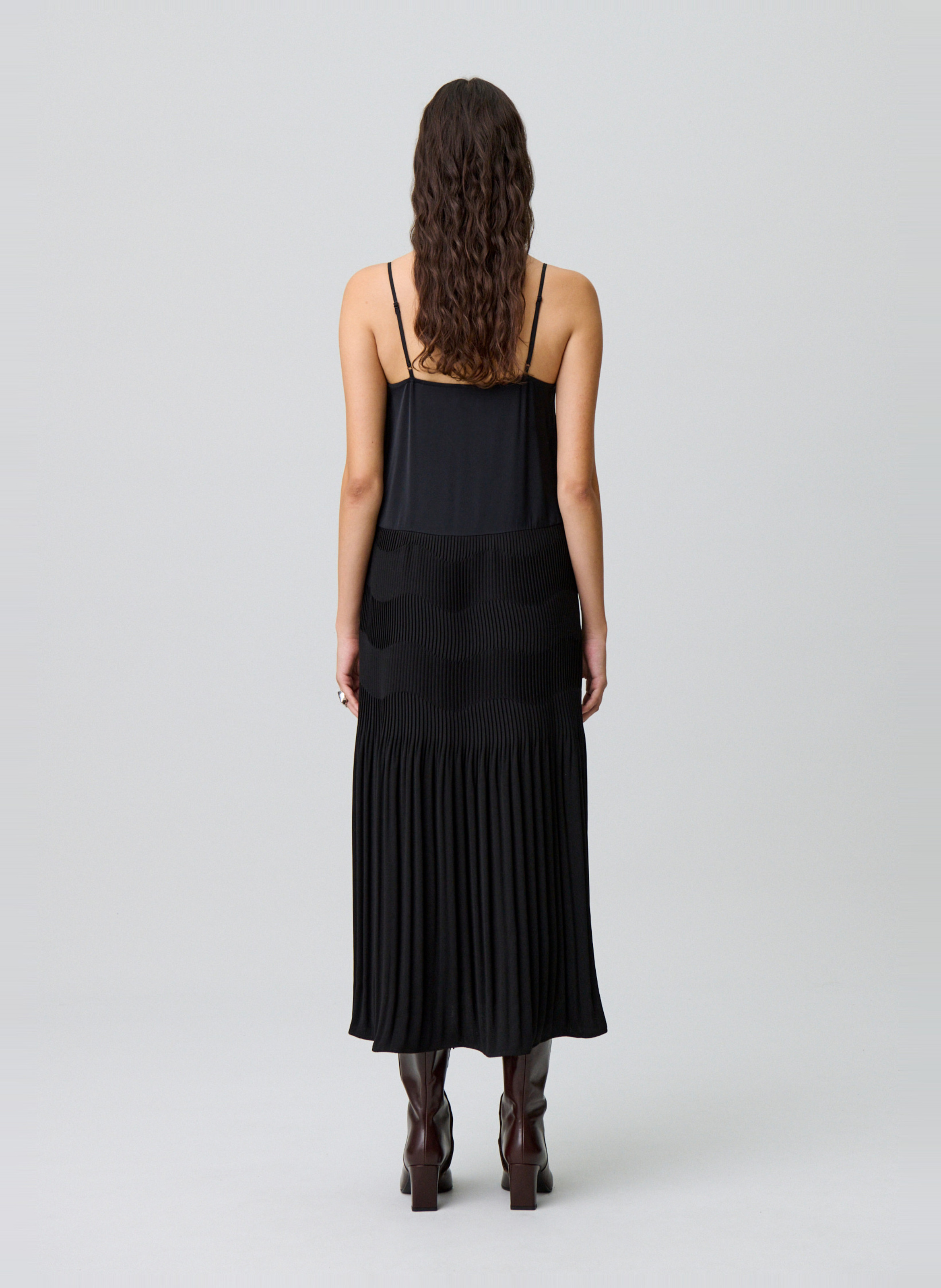 Robe midi col v  CLAUDIE PIERLOT Noir