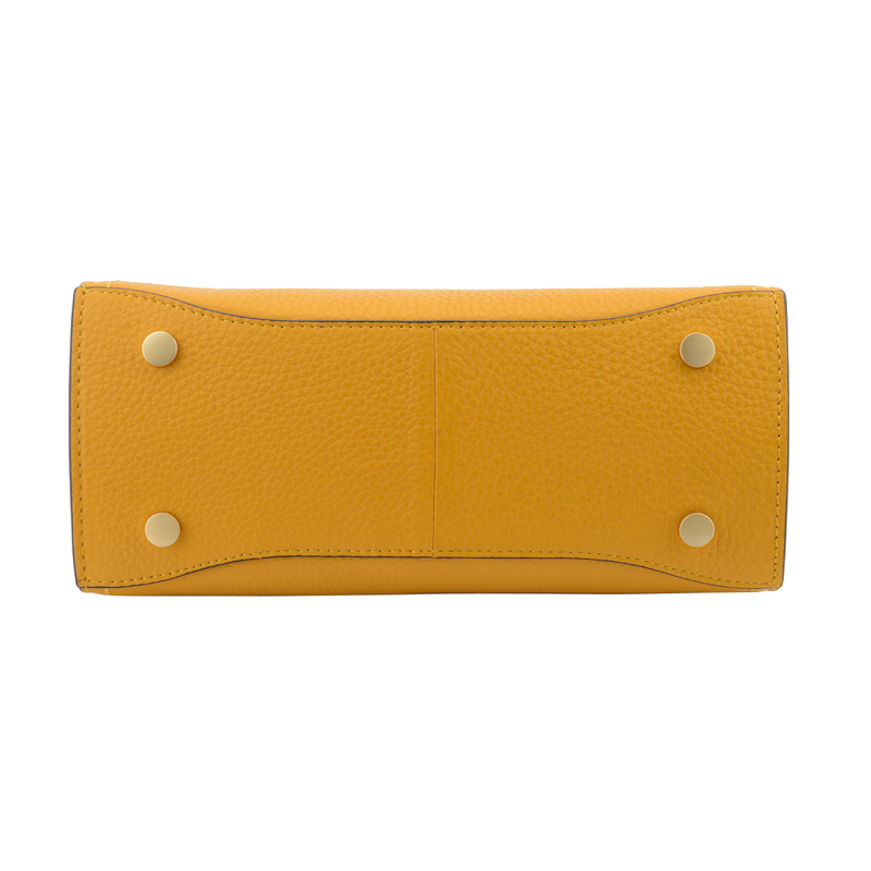 Handbag - cowhide leather POURCHET Red