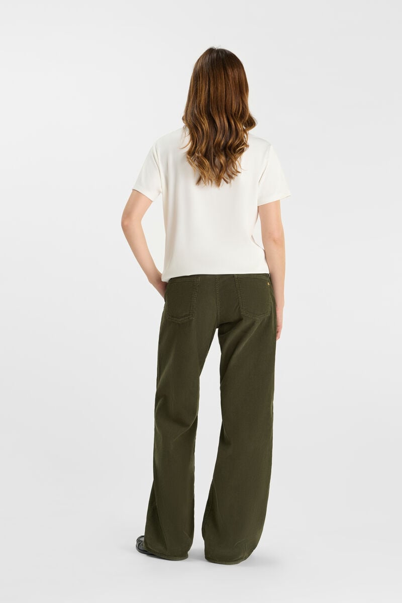 Flared pants LE TEMPS DES CERISES Green