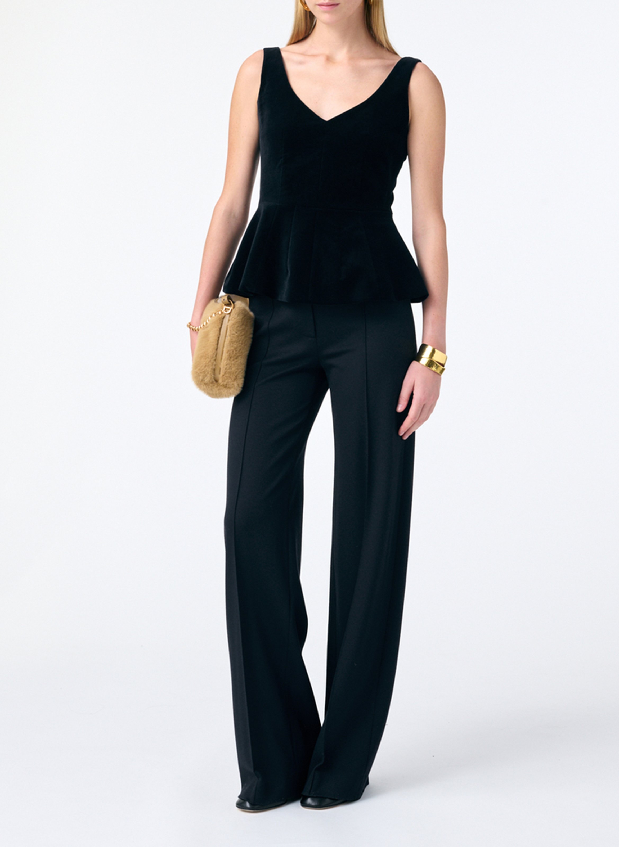 Round-neck cotton-blend cardigan VANESSA BRUNO Black