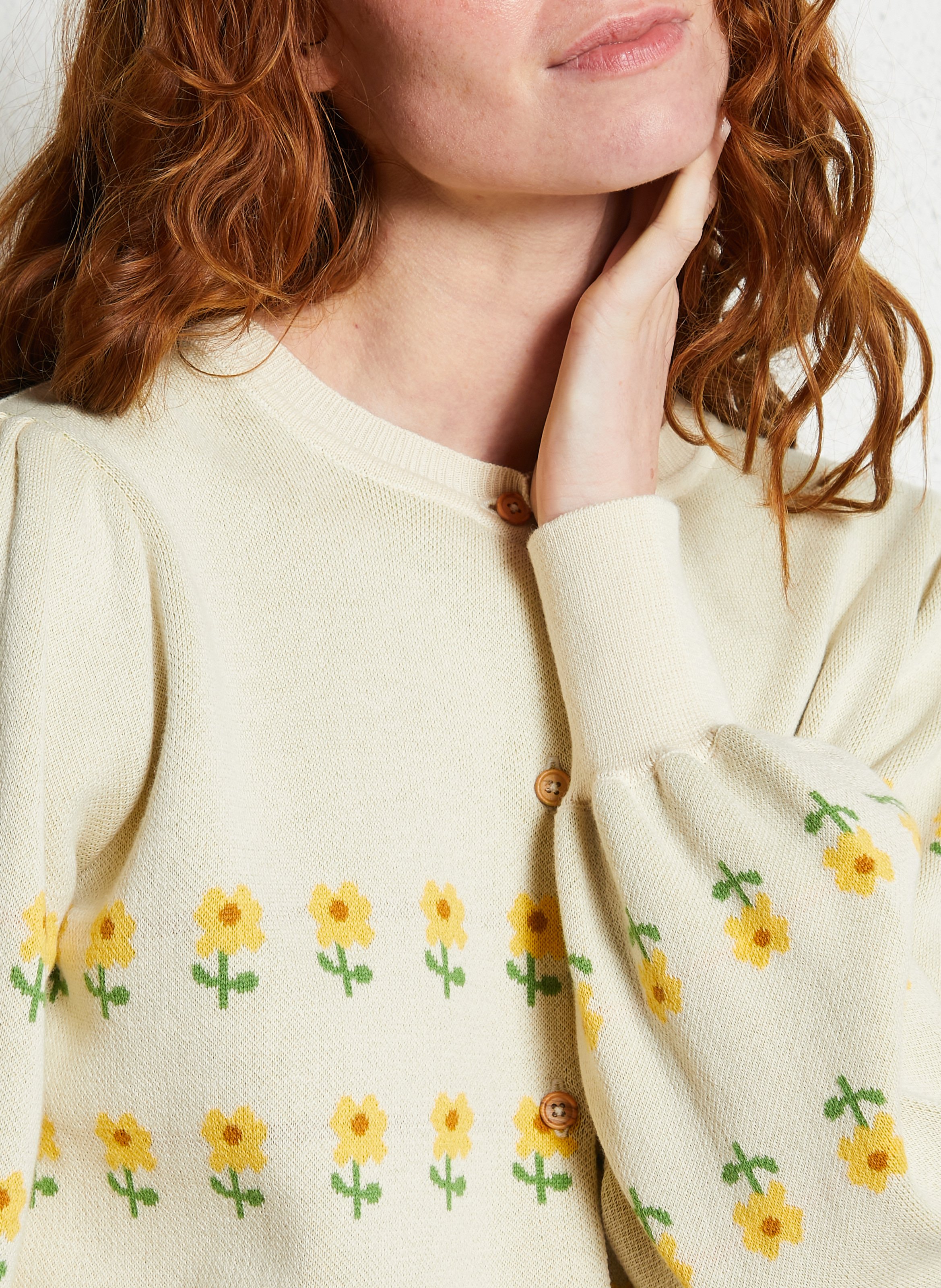 Vest met ronde hals EMILE ET IDA Beige