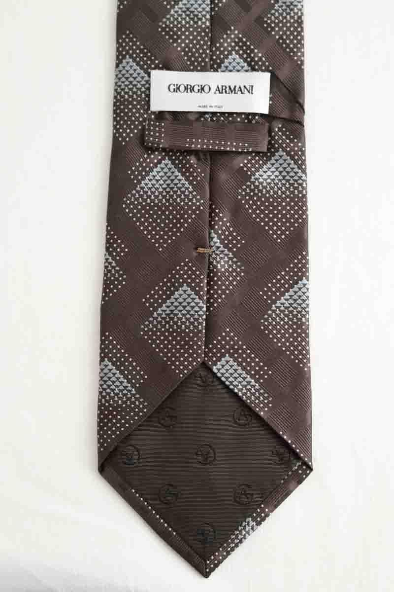 Tie ARMANI - SECONDE MAIN Brown