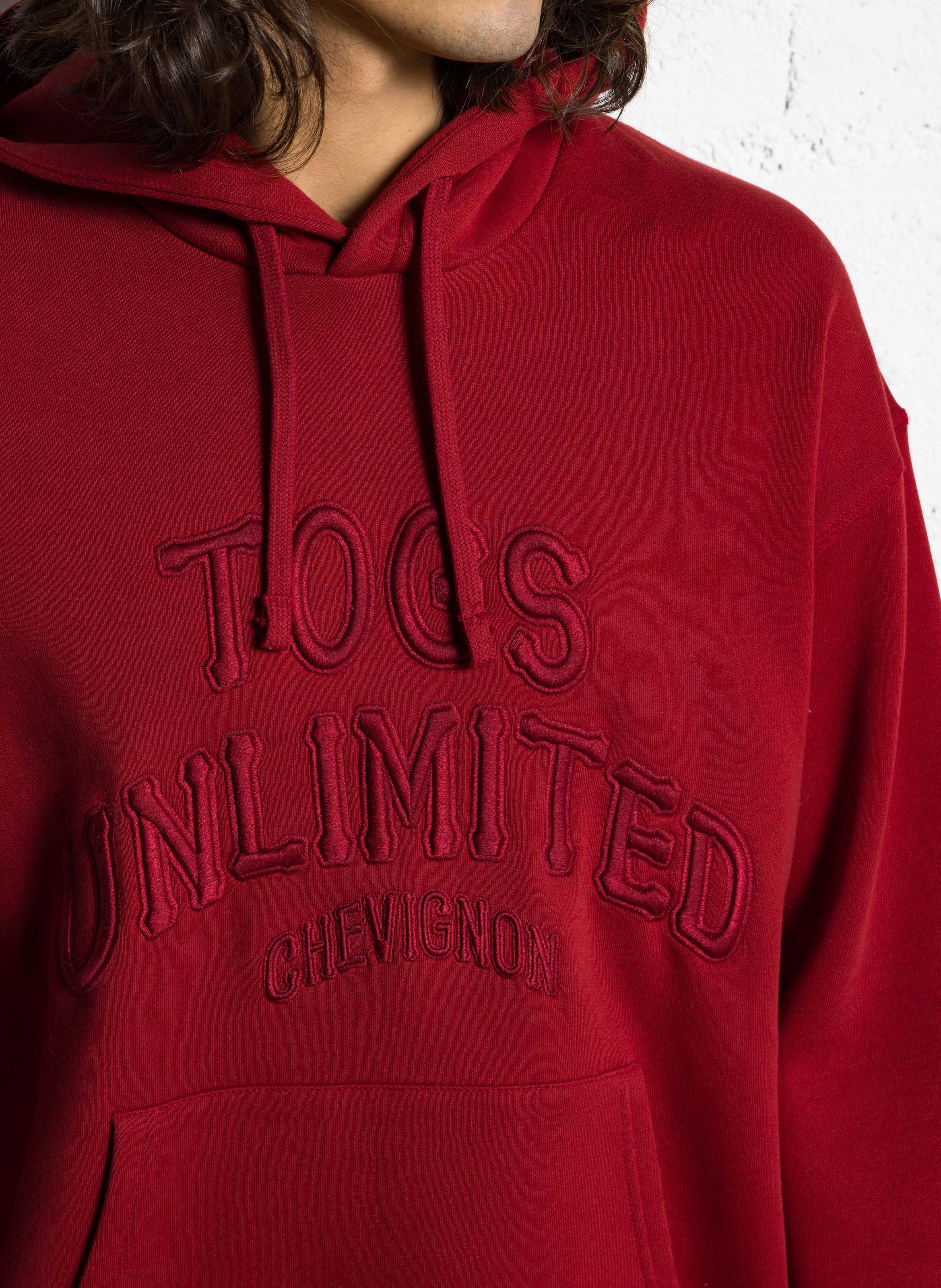 Sweat à capuche en coton mélangé CHEVIGNON Rouge