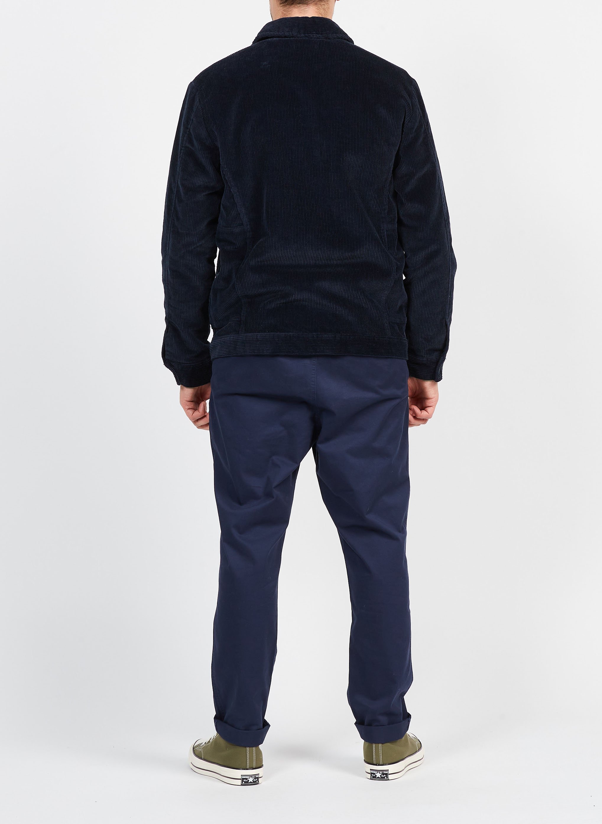 Veste col classique en velours côtelé et coton bio mélangé  KNOWLEDGE COTTON APPAREL Bleu