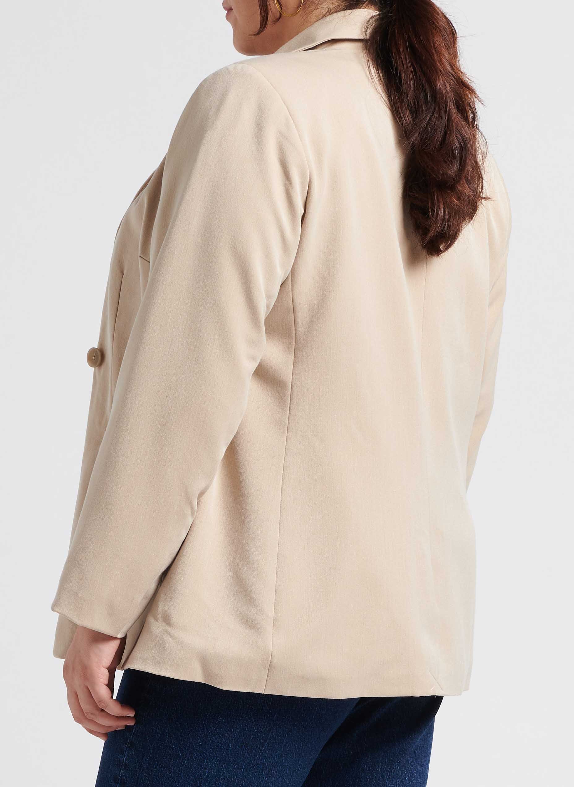 Blazer met overslag VERO MODA CURVE Groen