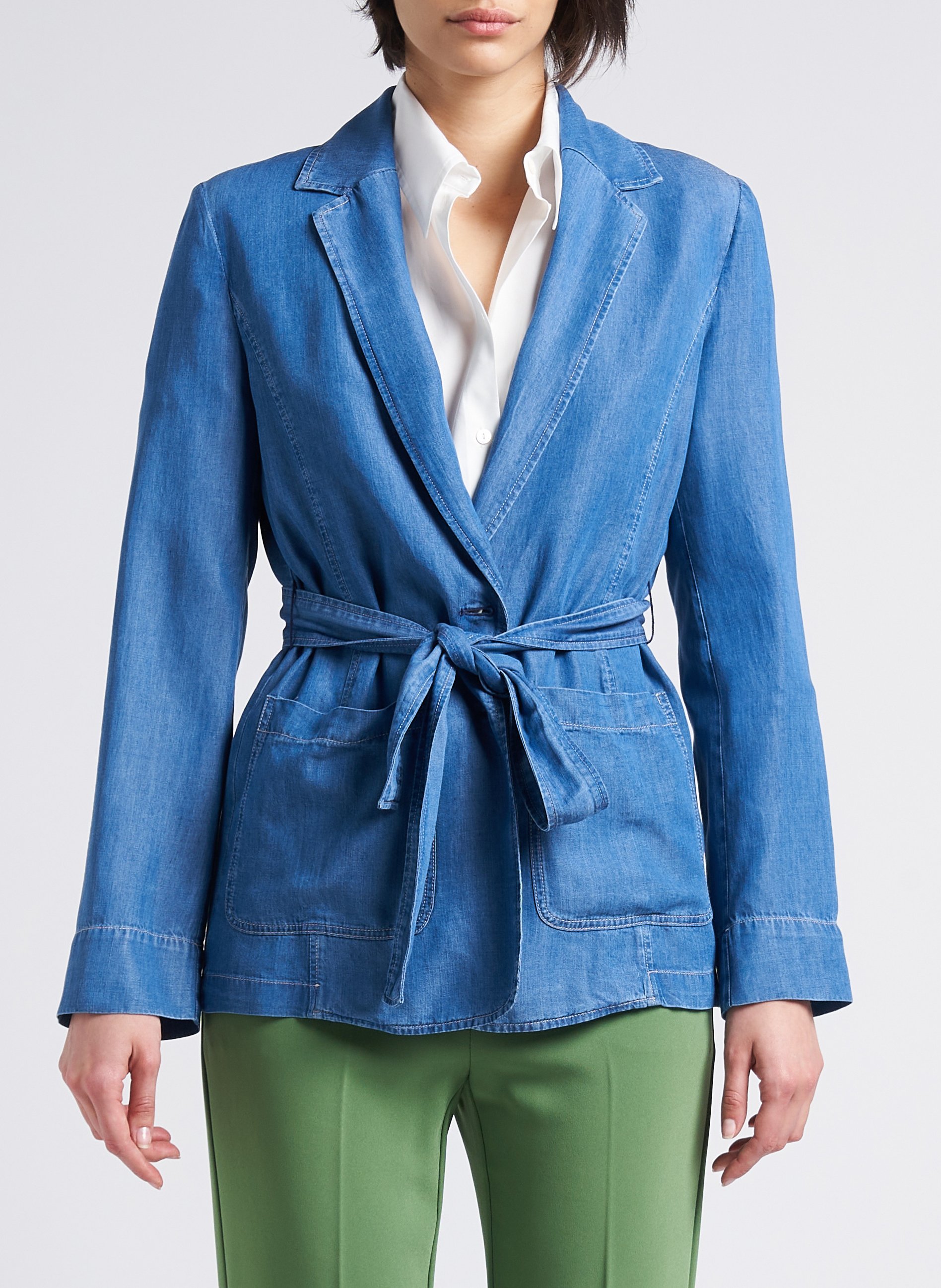 Gestreepte top met tuniekhals PENNYBLACK Blauw