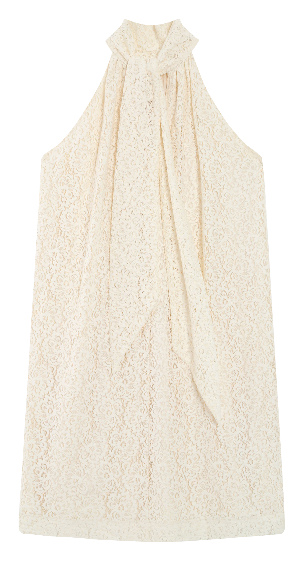 Robe courte évasée en dentelle GRACE ET MILA Blanc