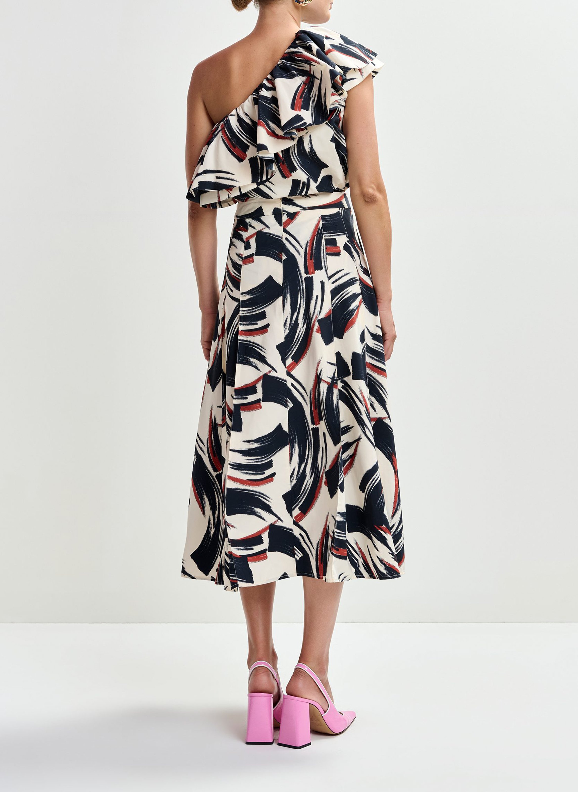 Top asymétrique imprimé ESSENTIEL ANTWERP Multicolore