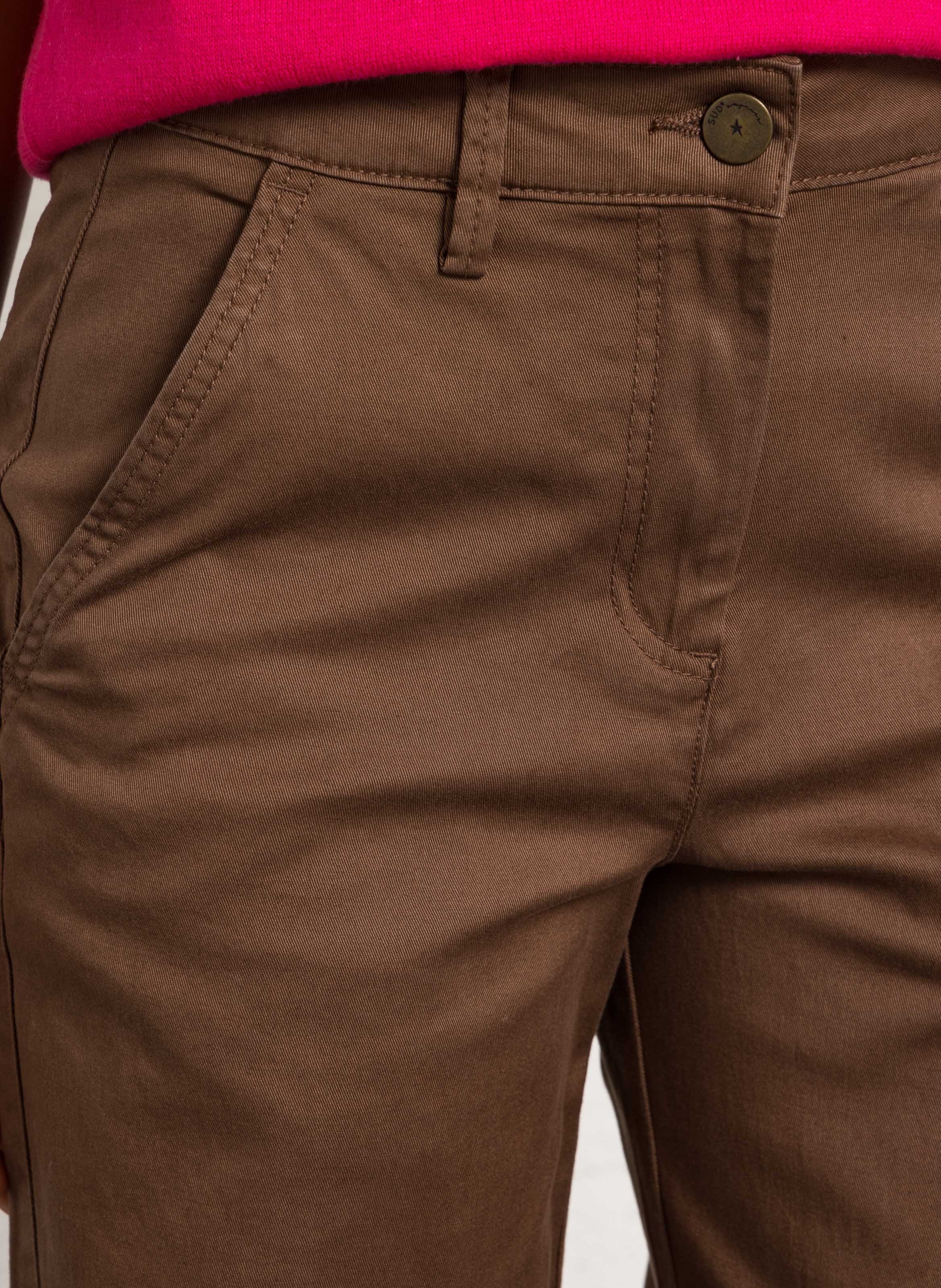 Gerade geschnittene Chino-Hose SUD EXPRESS Braun
