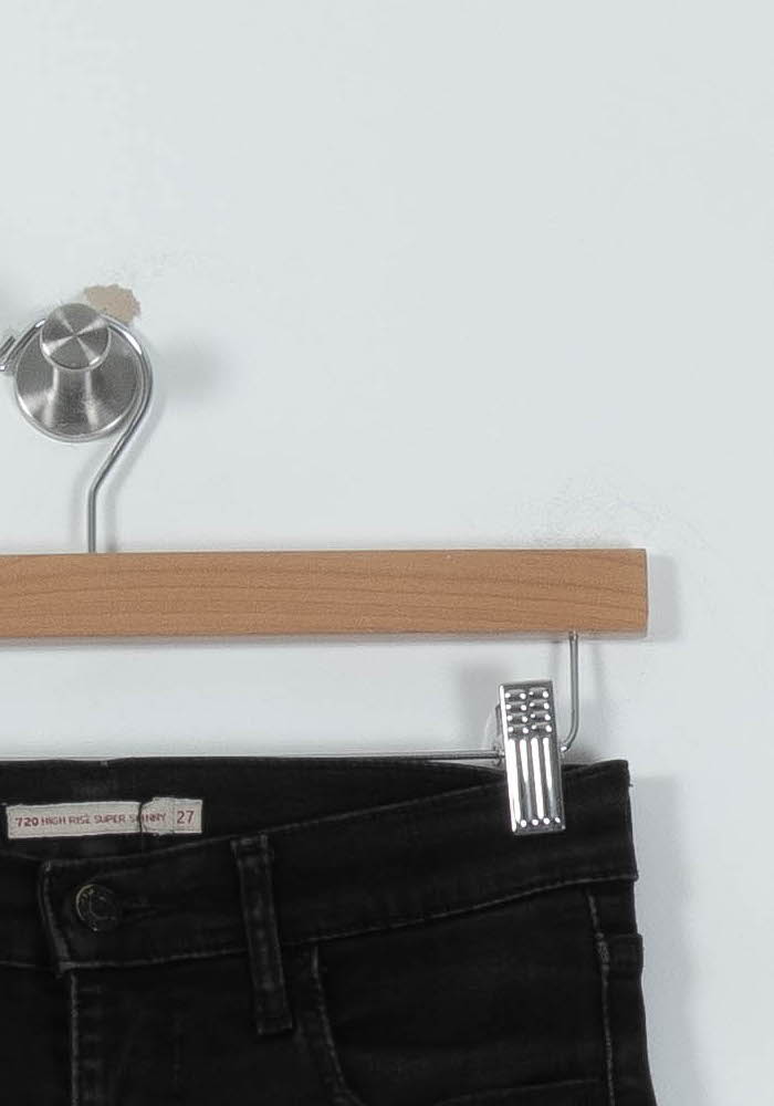 Cropped slim jeans with studs LEVI'S - Seconde main Black