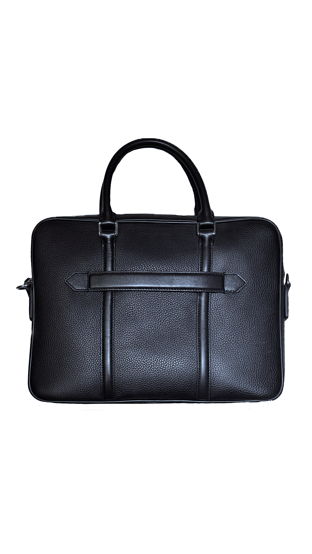 Leather document holder POURCHET Blue