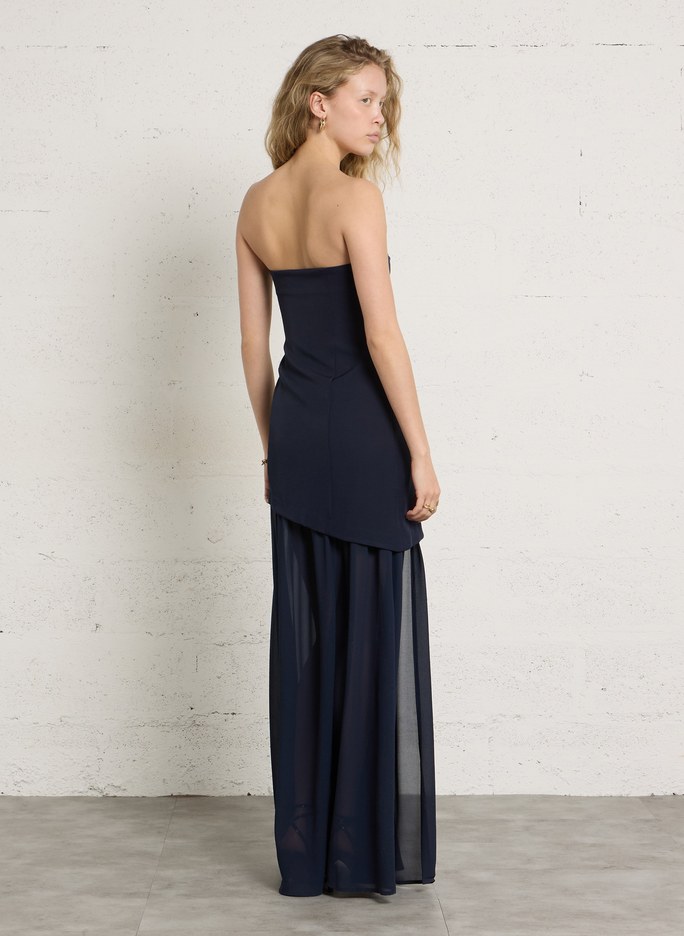 Ärmelloses Kleid mit Schlitz LA PETITE ETOILE Blau