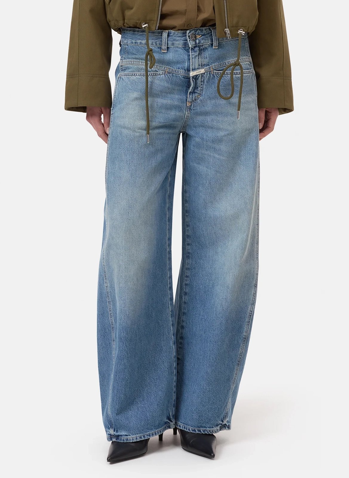 Jean large en coton CLOSED Bleu